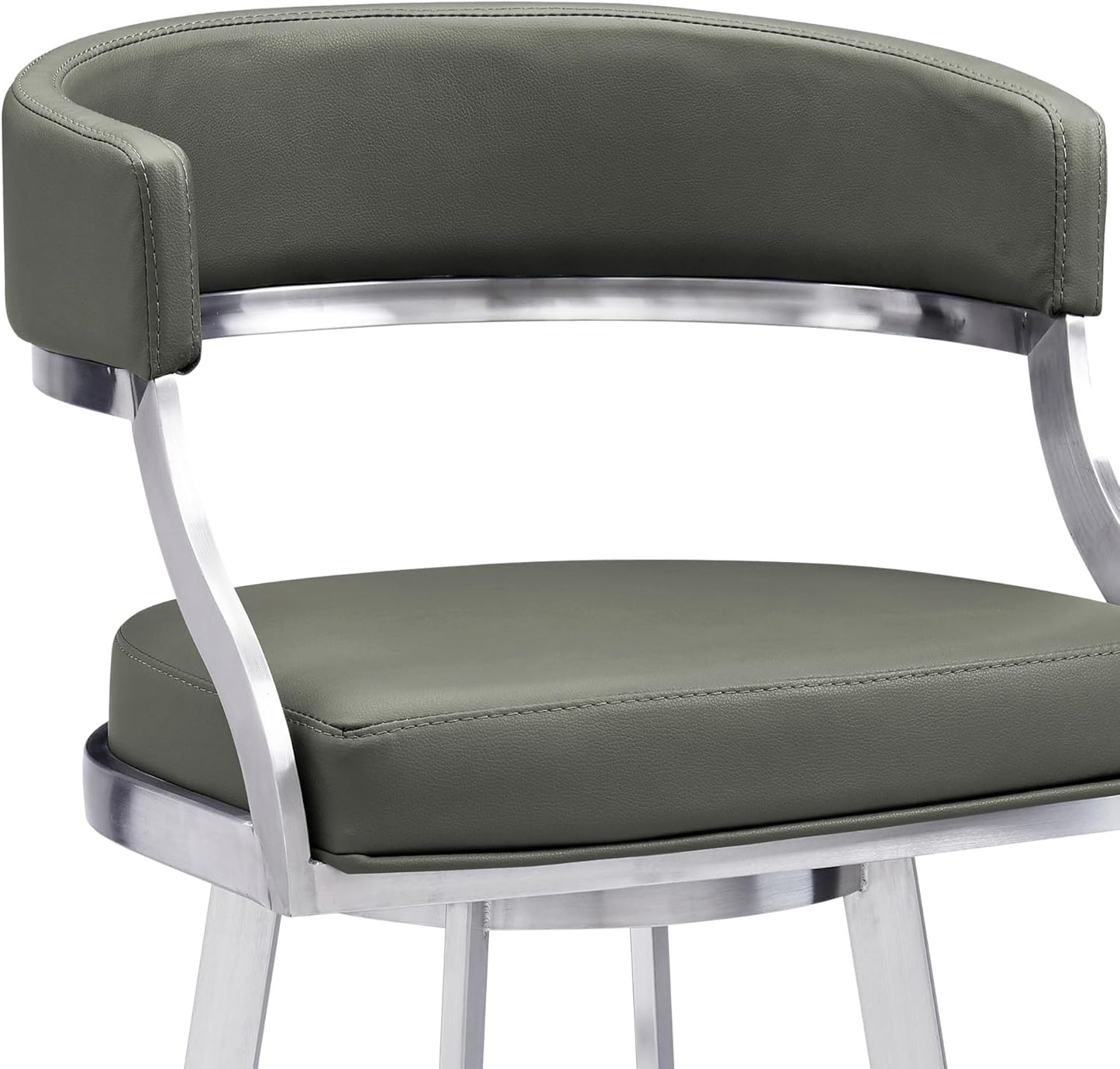 Saturn Bar Stool, 26" Counter Height, Gray