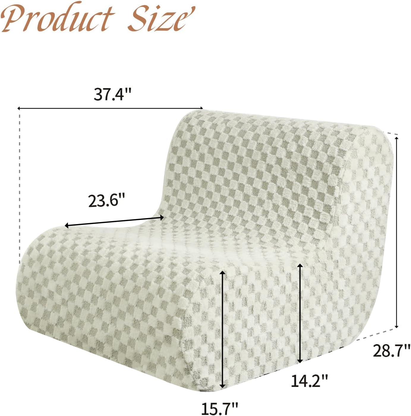 Bean Bag Chairs for Adults, Comfy Floor Sofa with Memory Foam, Giant Bean Bag Couch for Living Room Bedroom Dorm Office, Green