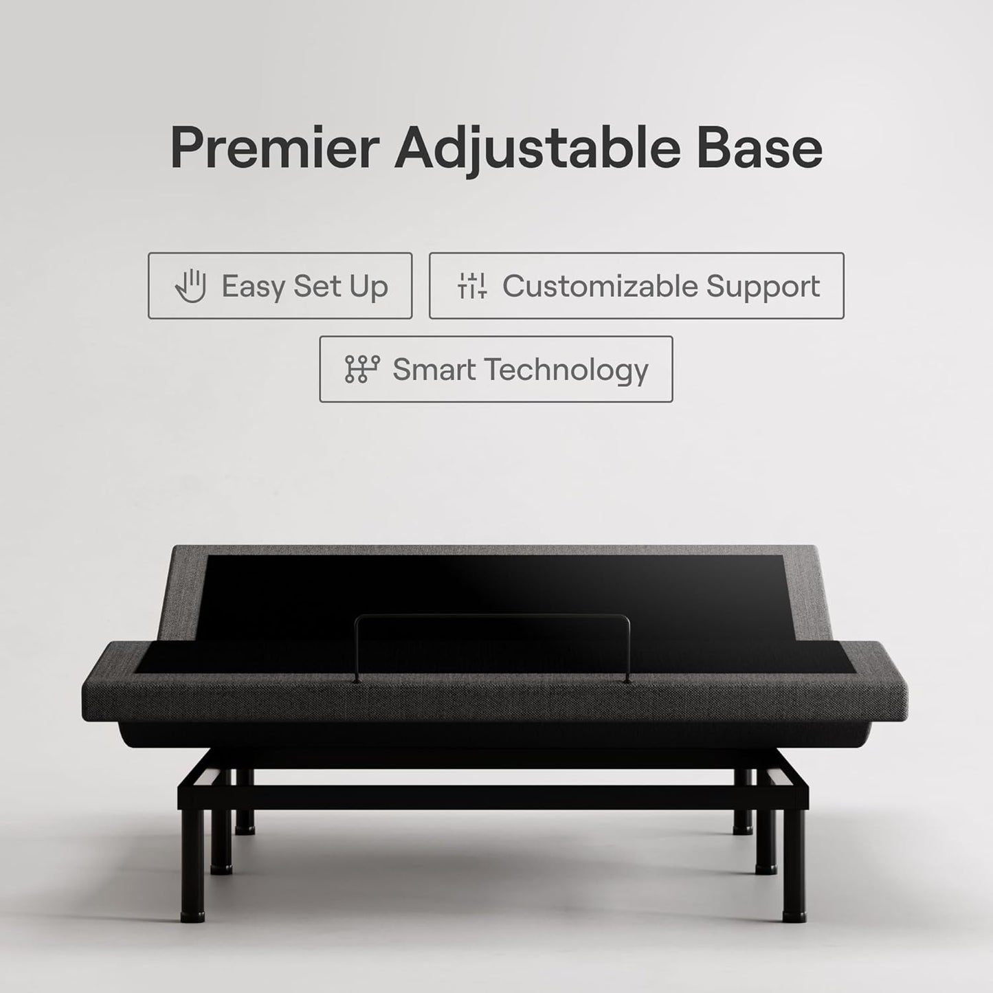 Nectar Ultra King Adjustable Base & 15” Mattress - Head & Foot Incline - Medium Firm Memory Foam - Cooling Upgrade - 3 Massage Settings - 365-Night Mattress Trial