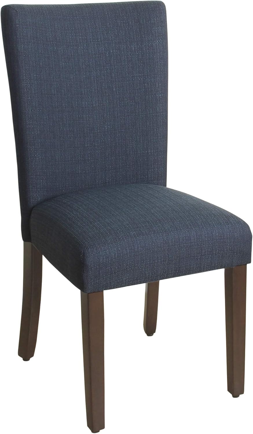 HomePop Parsons Classic Upholstered Accent Dining Chair, Single Pack, Dark Blue