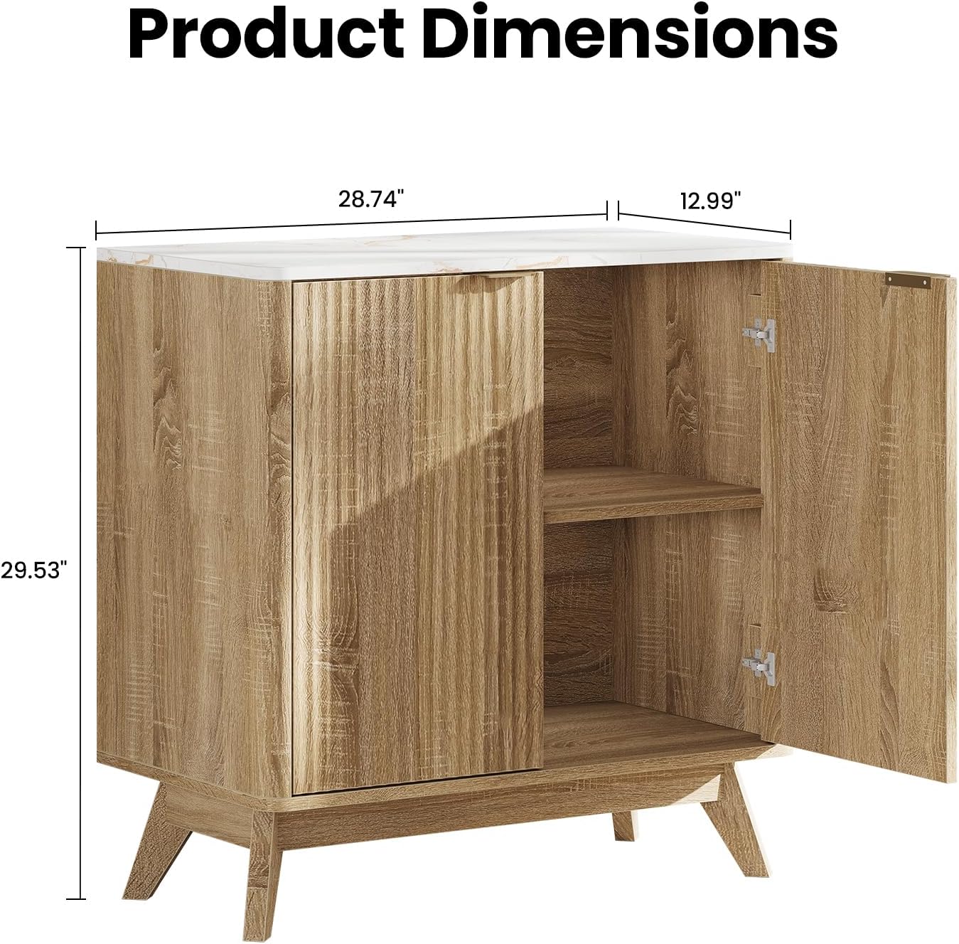 Buffet Cabinet with Storage, Fluted Multifunctional Storage Cabinet with 2 Doors, Sideboard Cabinet with Doors Modern Buffet Table Accent Coffee Bar Console Table,fluted buffet cabinet