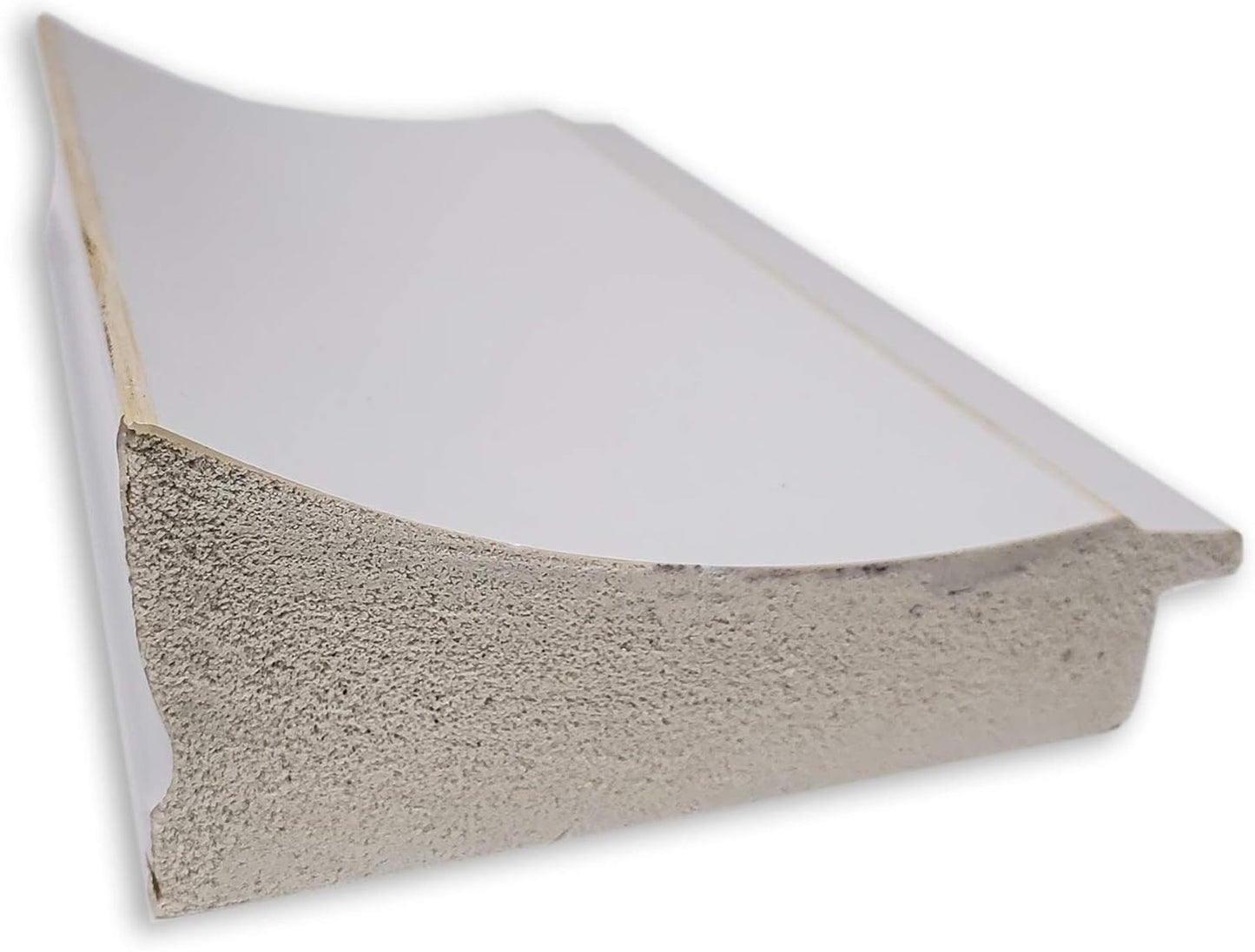 Amanti Art White Bathroom Mirror for Over Sink, 34x44 Flair Soft White Rectangle Vanity Mirror, X-Large Casual Frame, Hangs Horizonally and Vertically, Bathroom Wall Decor, Beveled Edge from WI, USA