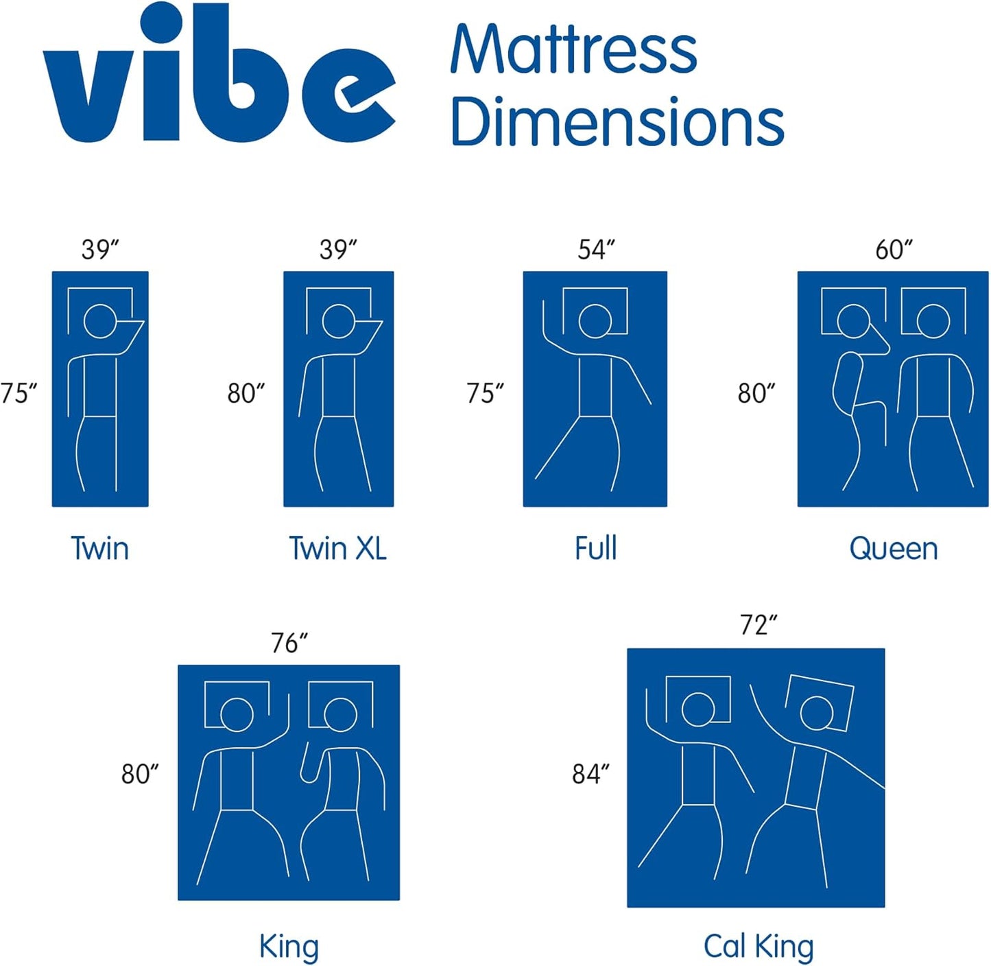 Vibe 12-Inch Gel Memory Foam Mattress | Bed in a Box, [Mattress Only], Twin XL (410263-1120)
