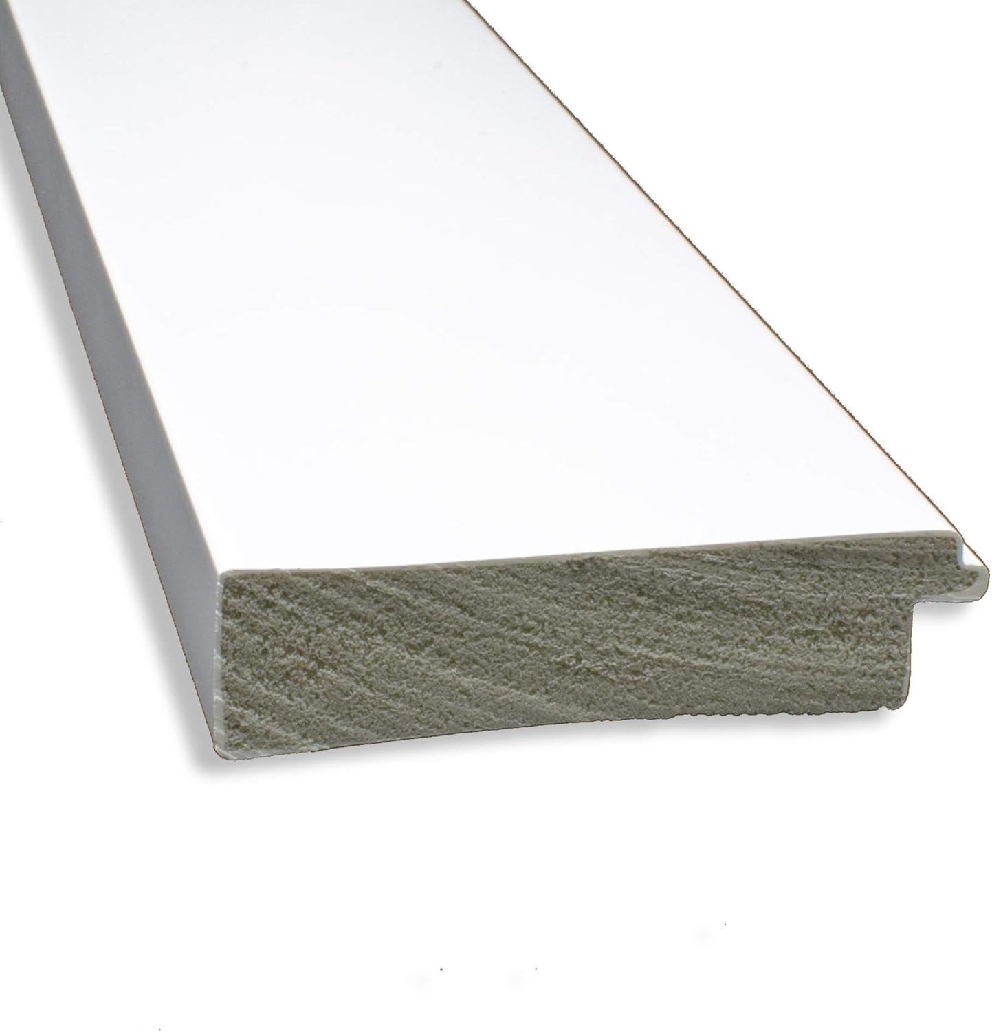 Amanti Art White Bathroom Mirror for Over Sink, 36x46 Cabinet White Rectangle Vanity Mirror, X-Large Modern Contemporary Frame, Hangs Horizonally and Vertically, Bathroom Wall Decor, Beveled Edge