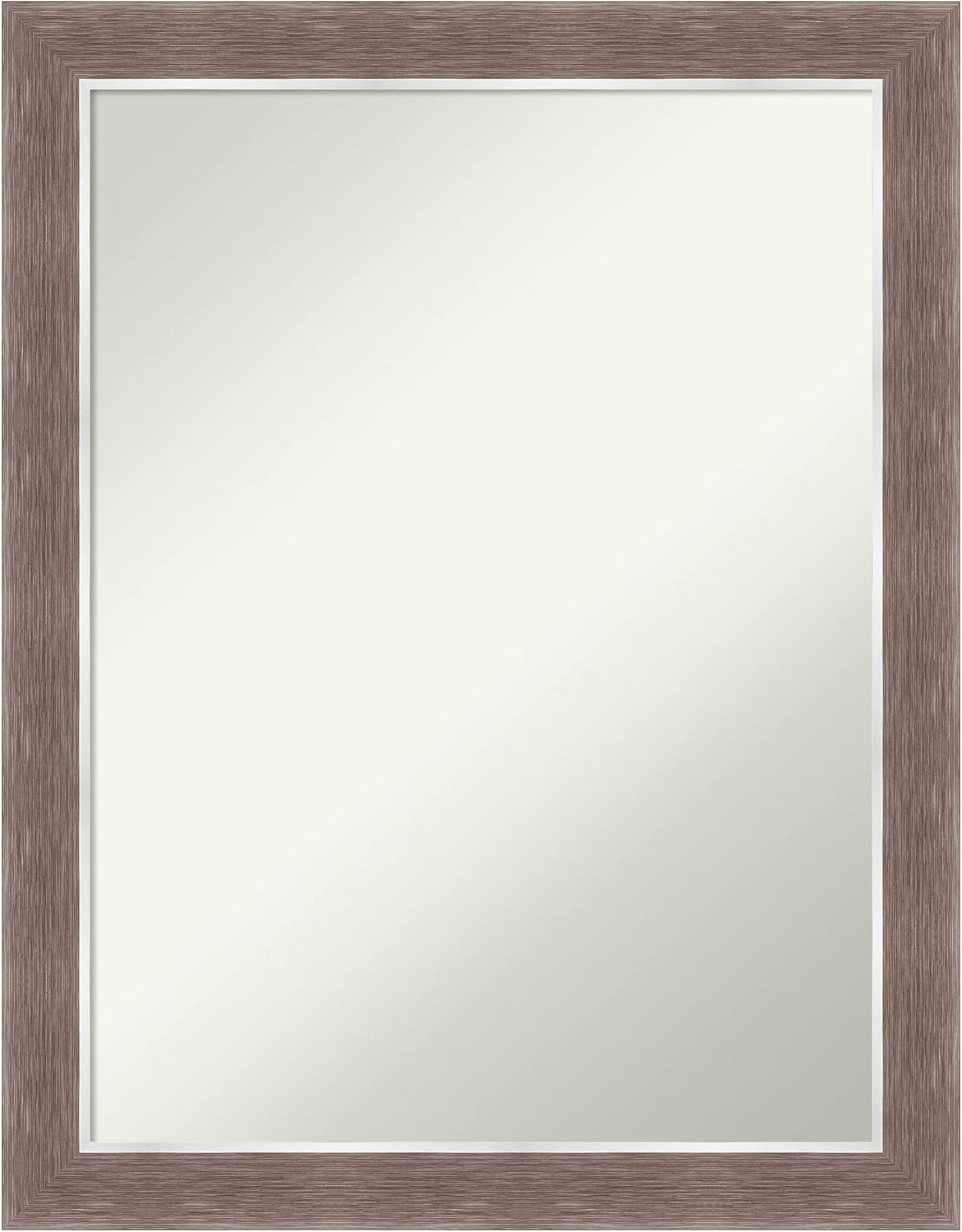 Amanti Art Brown Bathroom Mirror for Over Sink, 28x22 Noble Mocha Rectangle Vanity Mirror, Medium Casual Frame, Hangs Horizonally and Vertically, Bathroom Wall Decor, Non-Beveled Edge from WI, USA