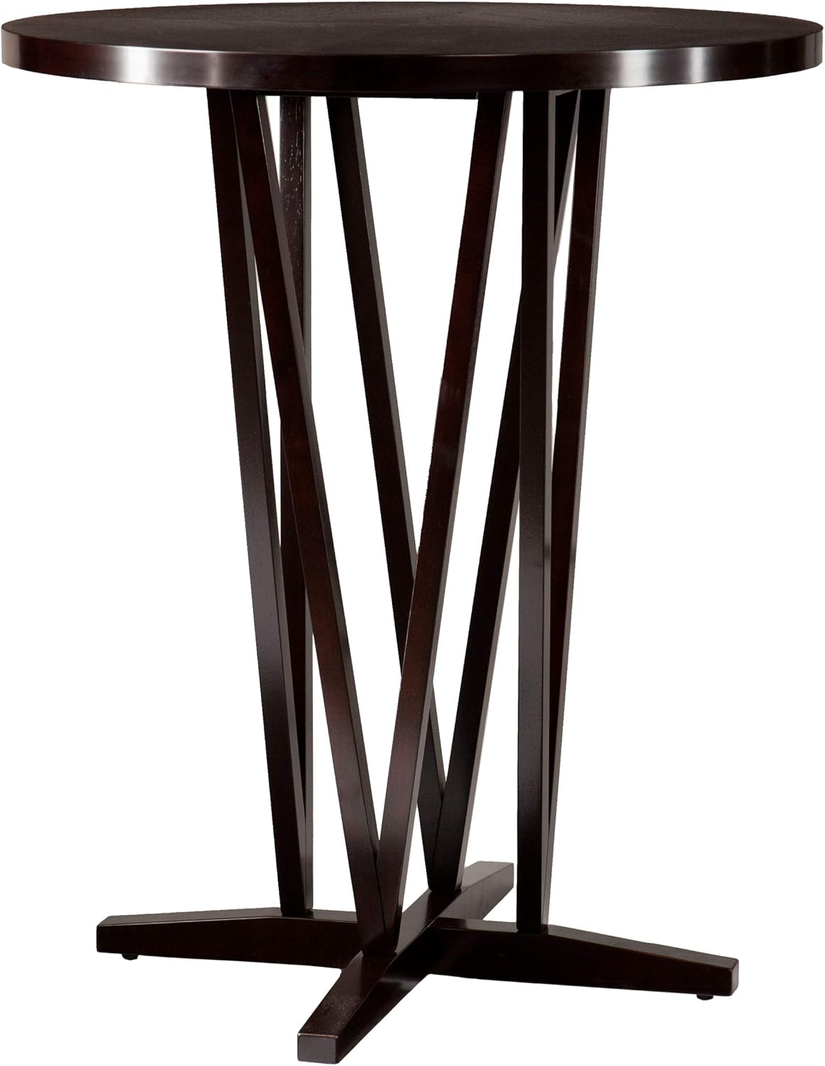 SEI Furniture Devon Contemporary Height Bar Table, Dark Espresso