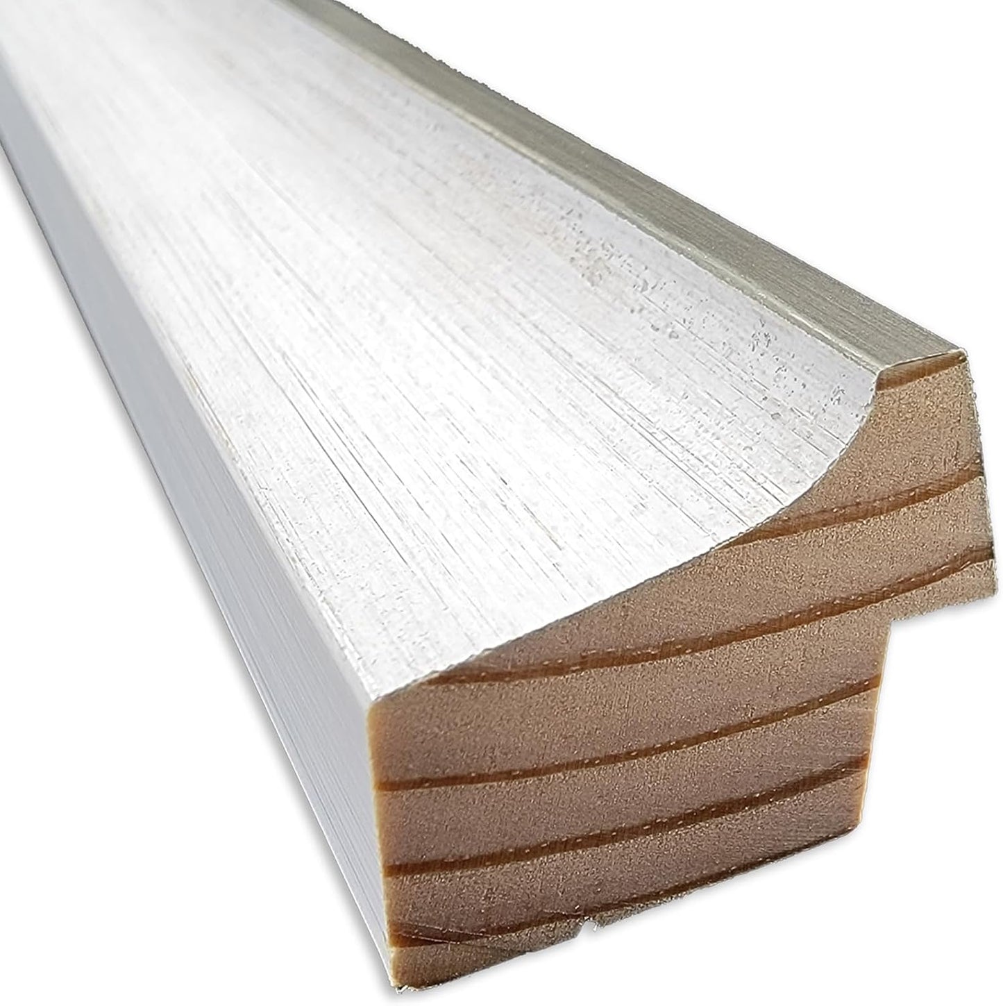 Amanti Art White Bathroom Mirror for Over Sink, 22x18 Morgan White Silver Rectangle Vanity Mirror, Small Modern Contemporary Wood Frame, Hangs Horizonally and Vertically, Bathroom Wall Decor, Beveled