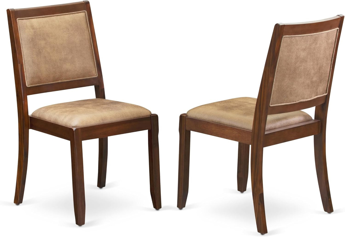 X12X2-008-28 - 13-Pc Dining Room Table Set includes an Extendable Rectangle Kitchen Table and 12 Stackable Polyester Fabric Dining Chairs, 39x120 Inch, Antique Walnut