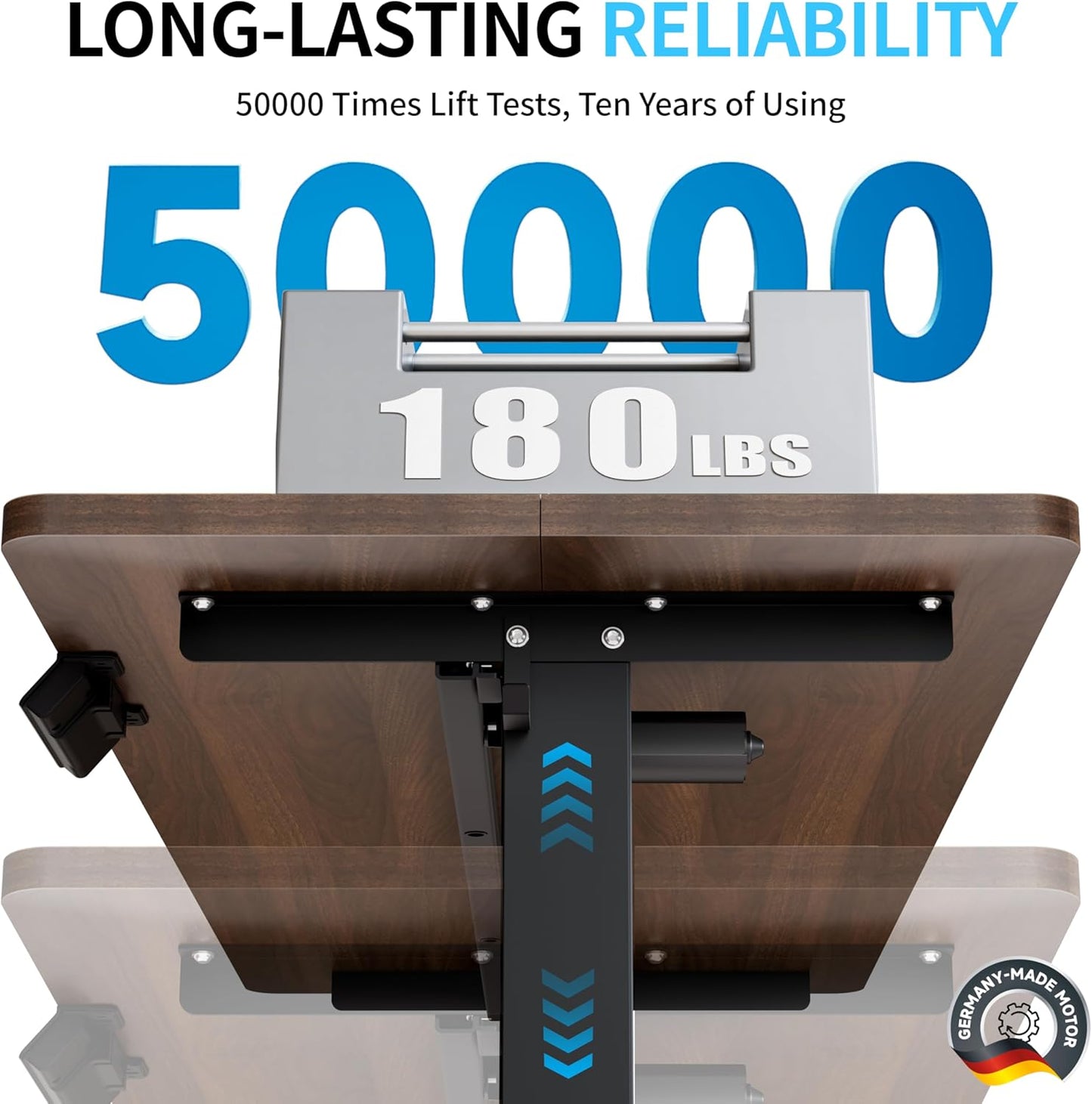 BIZUM Electric Standing Desk, 55x24 inches Height Adjustable Desk, Sit to Stand Desks Memory Gaming Computer Workstation for Home Office, Dark Walnut