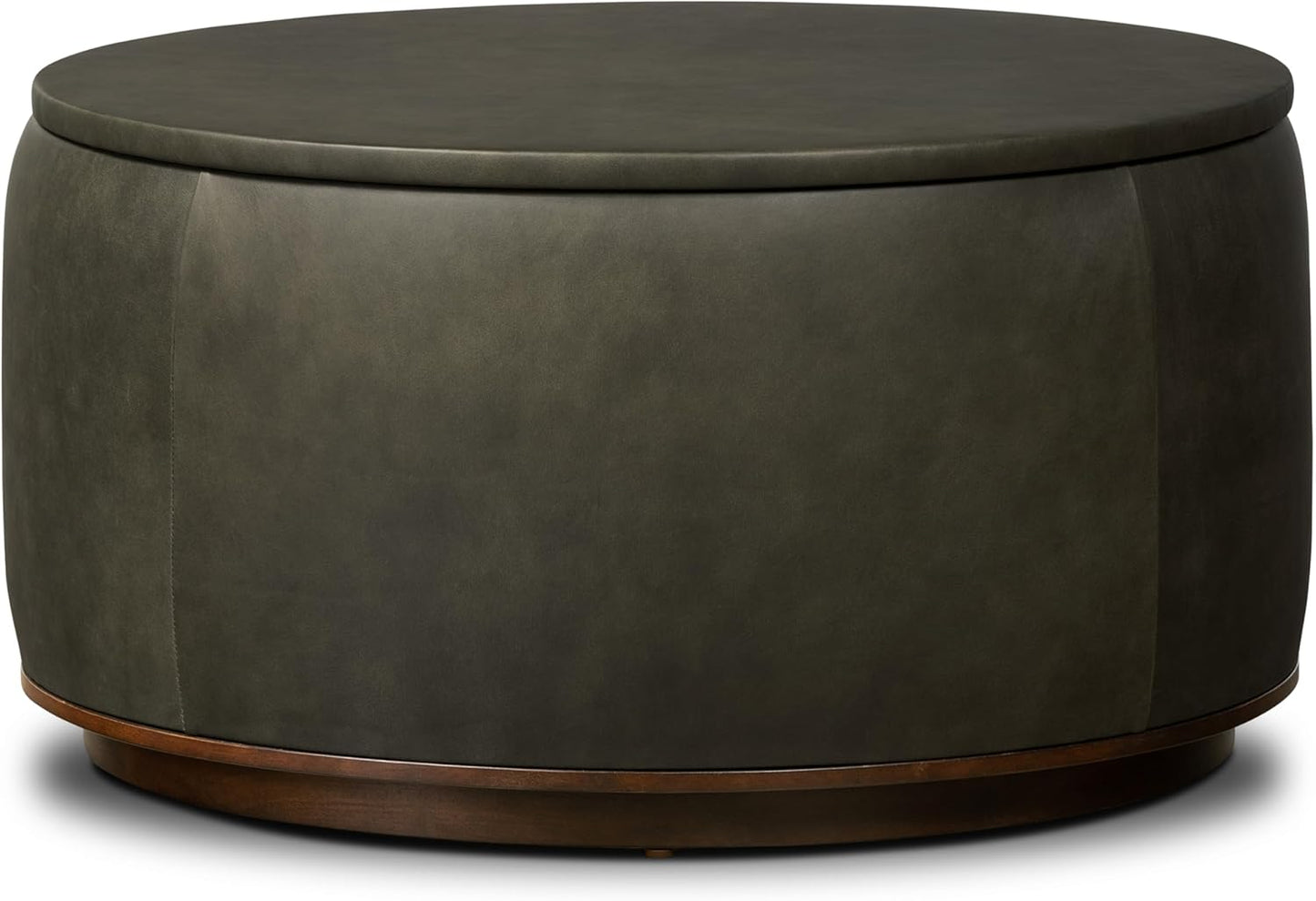 POLY & BARK Herve Storage Ottoman in Olivine Green