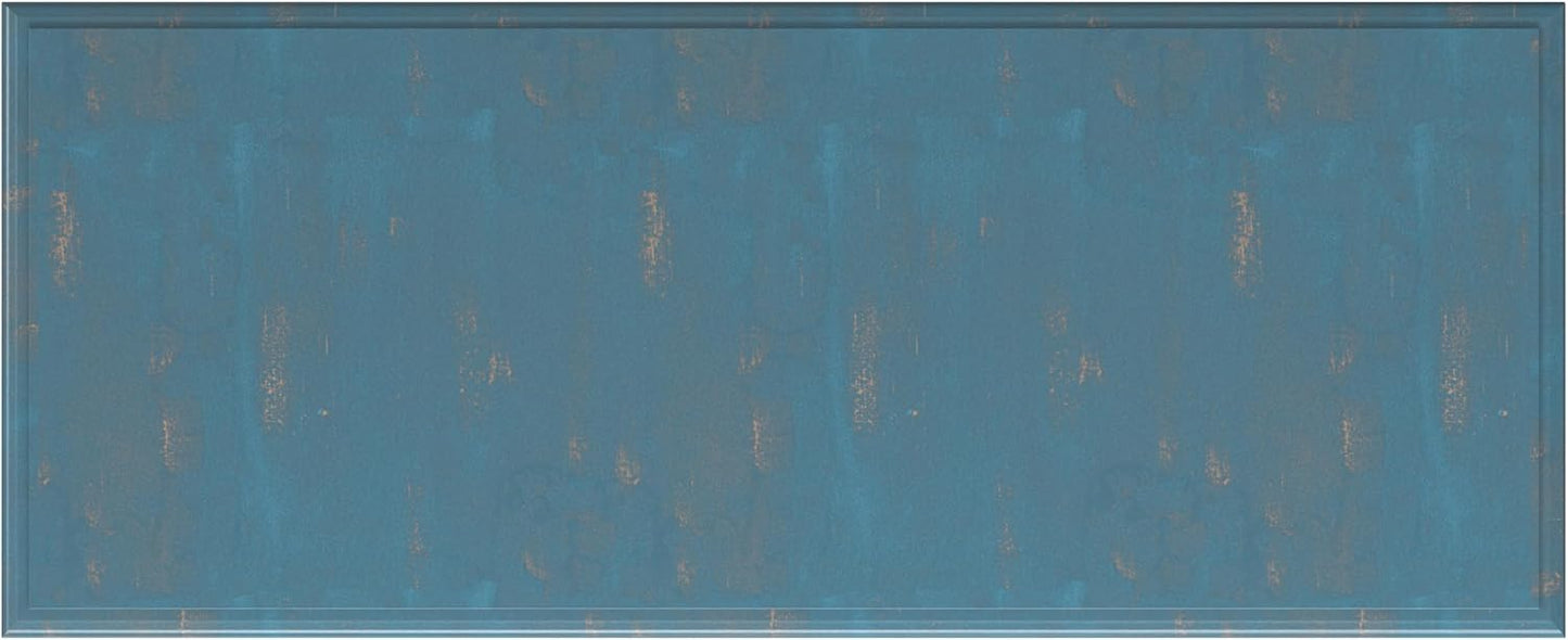 SIMPLIHOME Connaught 40-inch Wide Solid Wood Storage Cabinet in Distressed Coastal Blue for Entryway, Living Room, Organizer for Hats, Gloves, Shoes, Keys, Slim Design, Traditional Style