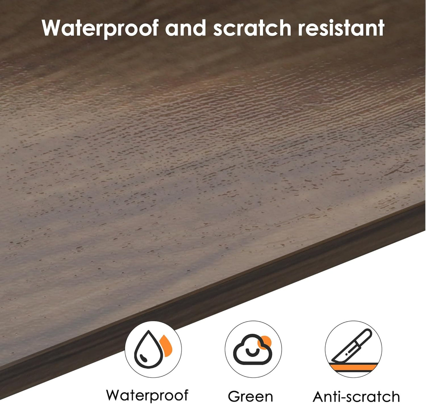 Need 63 Inch Large Computer Desk - Modern Simple Style Home Office Gaming Desk, Basic Writing Table for Study Student, Black Metal Frame, Walnut