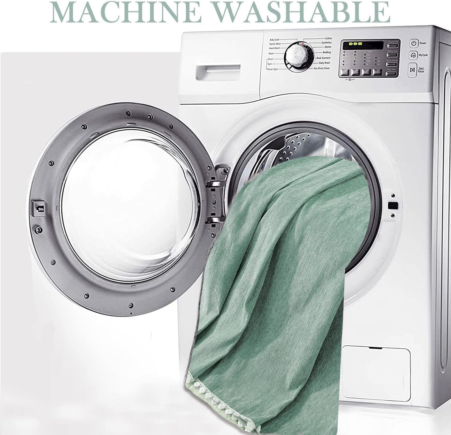 HANDONTIME Light Green Couch Covers for 3 Cushion Couch Sofa Cute Sofa Covers Chenille Couch Cover for Dogs Sectional Sofa L Shape Futon Couch (71" X134", Green)