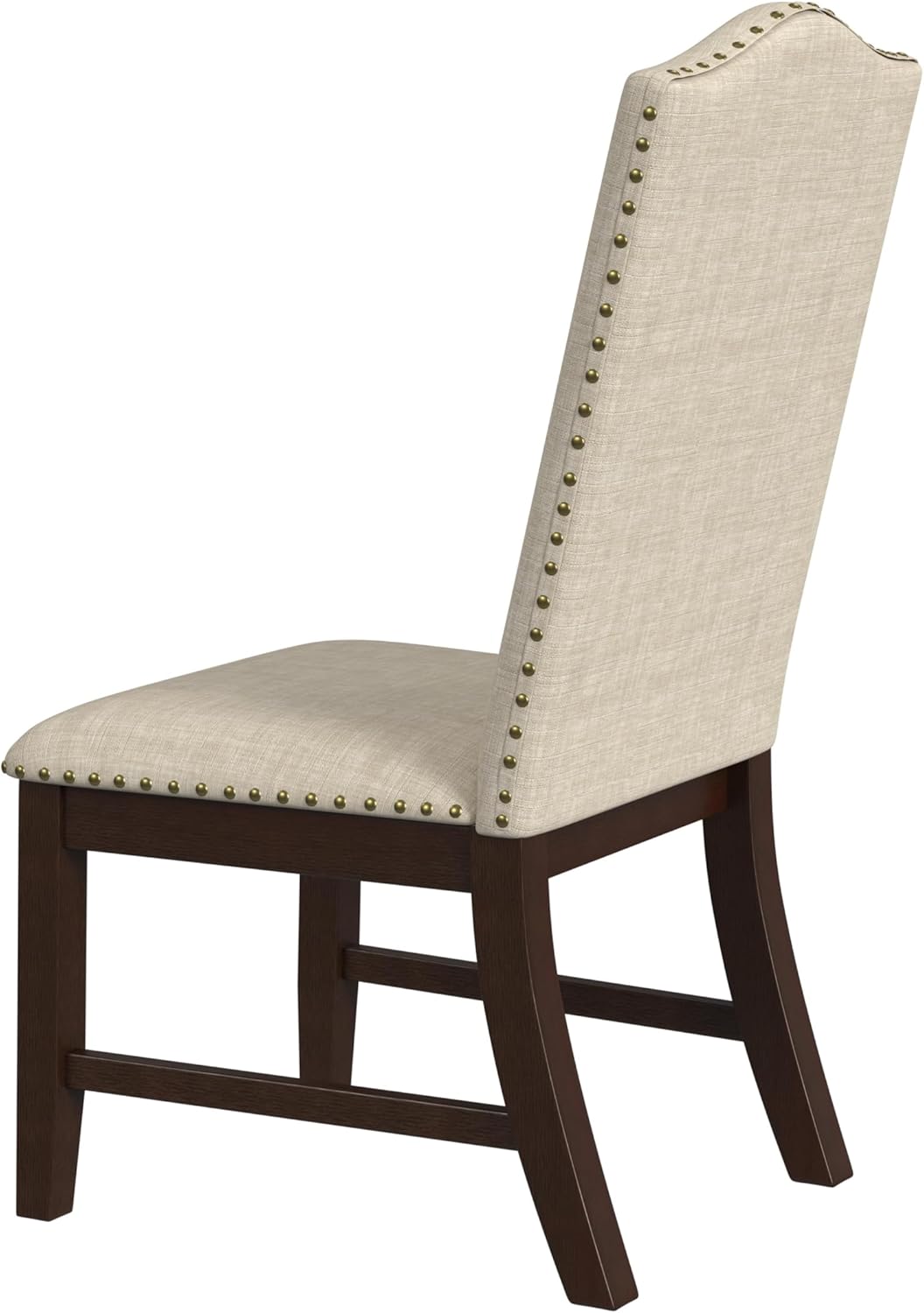 HomePop Scalloped Back Dining Chair - Beige Woven(Set of 2)