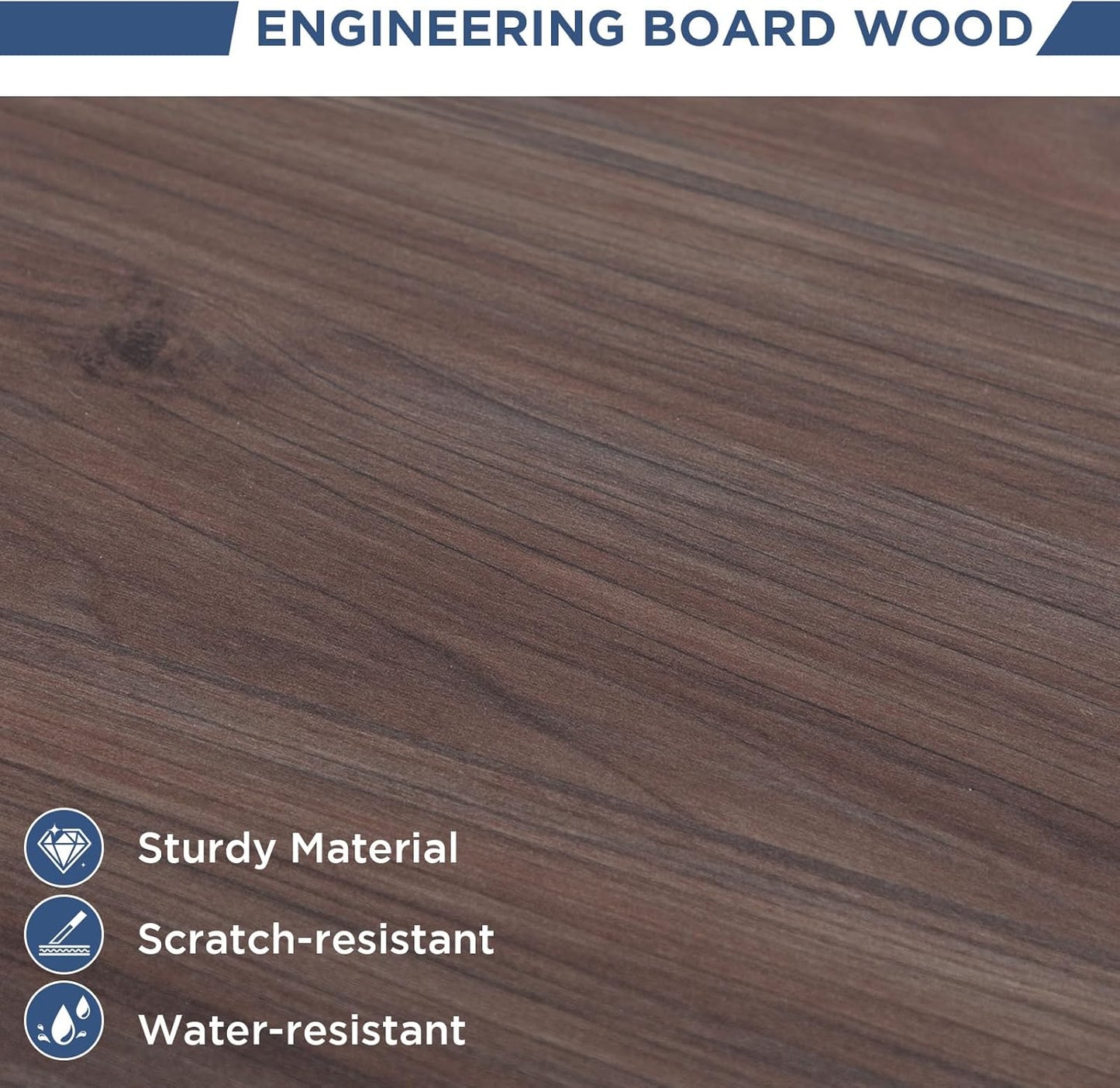 HollyHOME Under Desk Cabinet, Deep 2-Drawer Mobile Wood Cabinet, Storage Drawer for Home, Rolling Shelf for Office, Rolling Printer Stand, for A4, Modern, Dark Brown