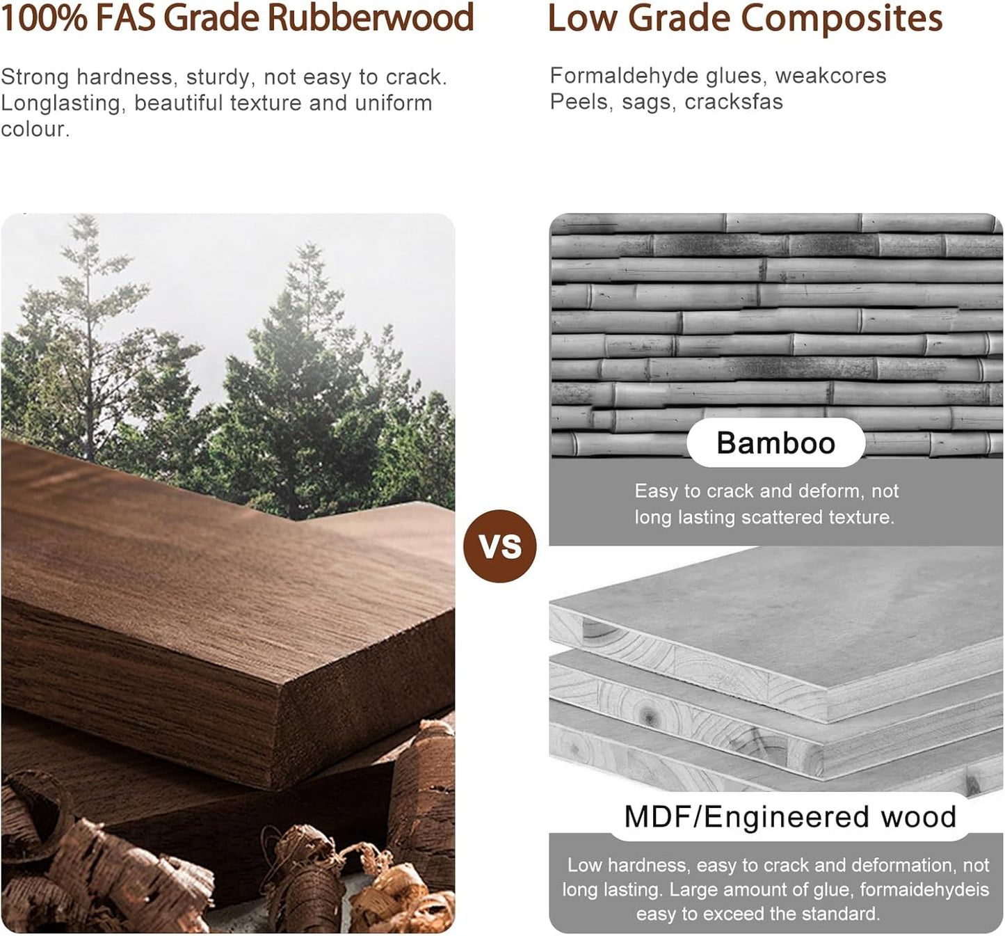 Solid Wood Overbed Bedside Table with Wheels, Adjustable Medical Tilt Top Hospital Bed Table Over The Bed, Rolling Laptop Desk, Mobile Standing Desk for Hospital and Home Use (Natural)