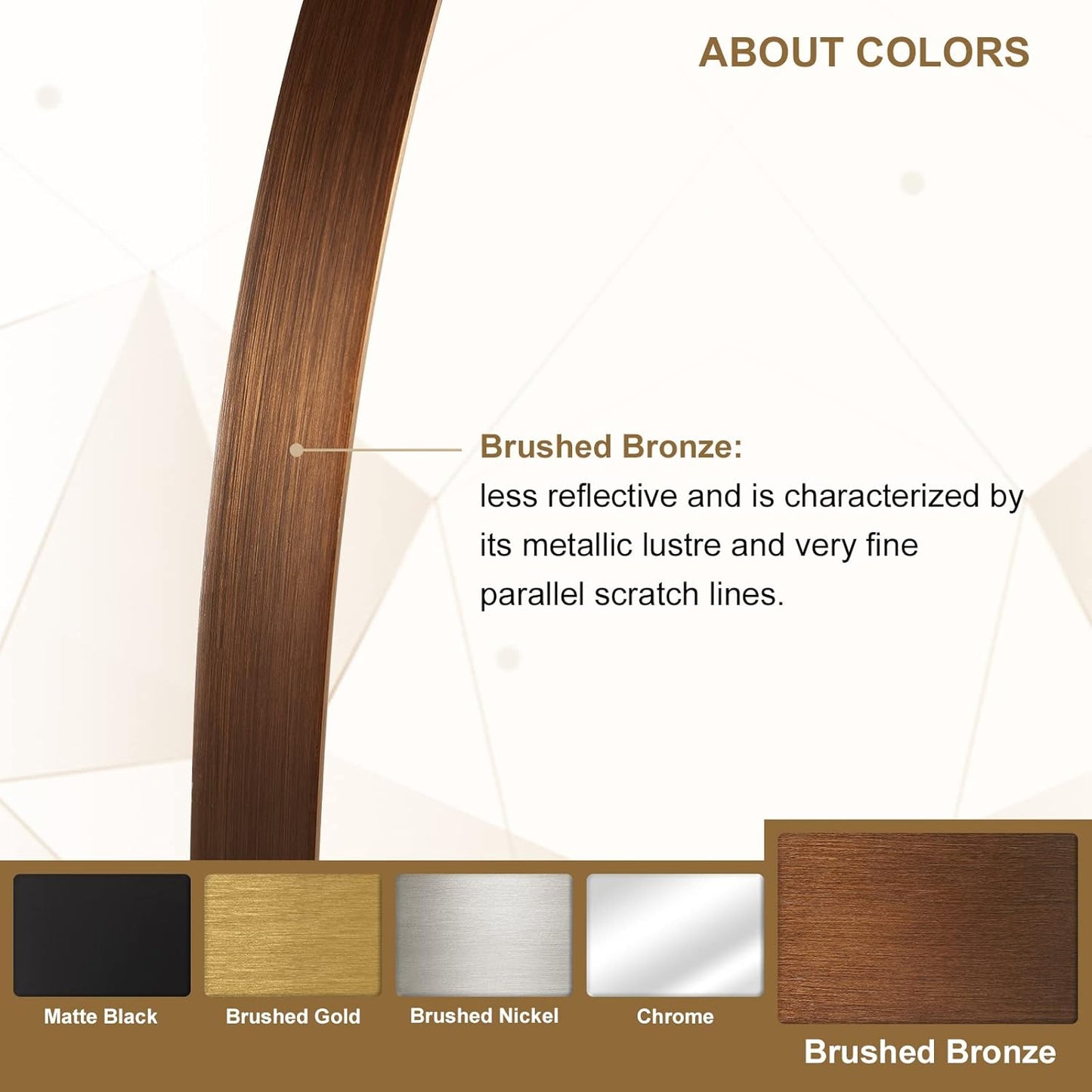 ANDY STAR Bronze Round Mirror 36 inch, Oil Rubbed Bronze Round Mirror in Metal Frame, Anti-Rust Large Bronze Vanity Mirror, HD Reflection, Wall-Mounted