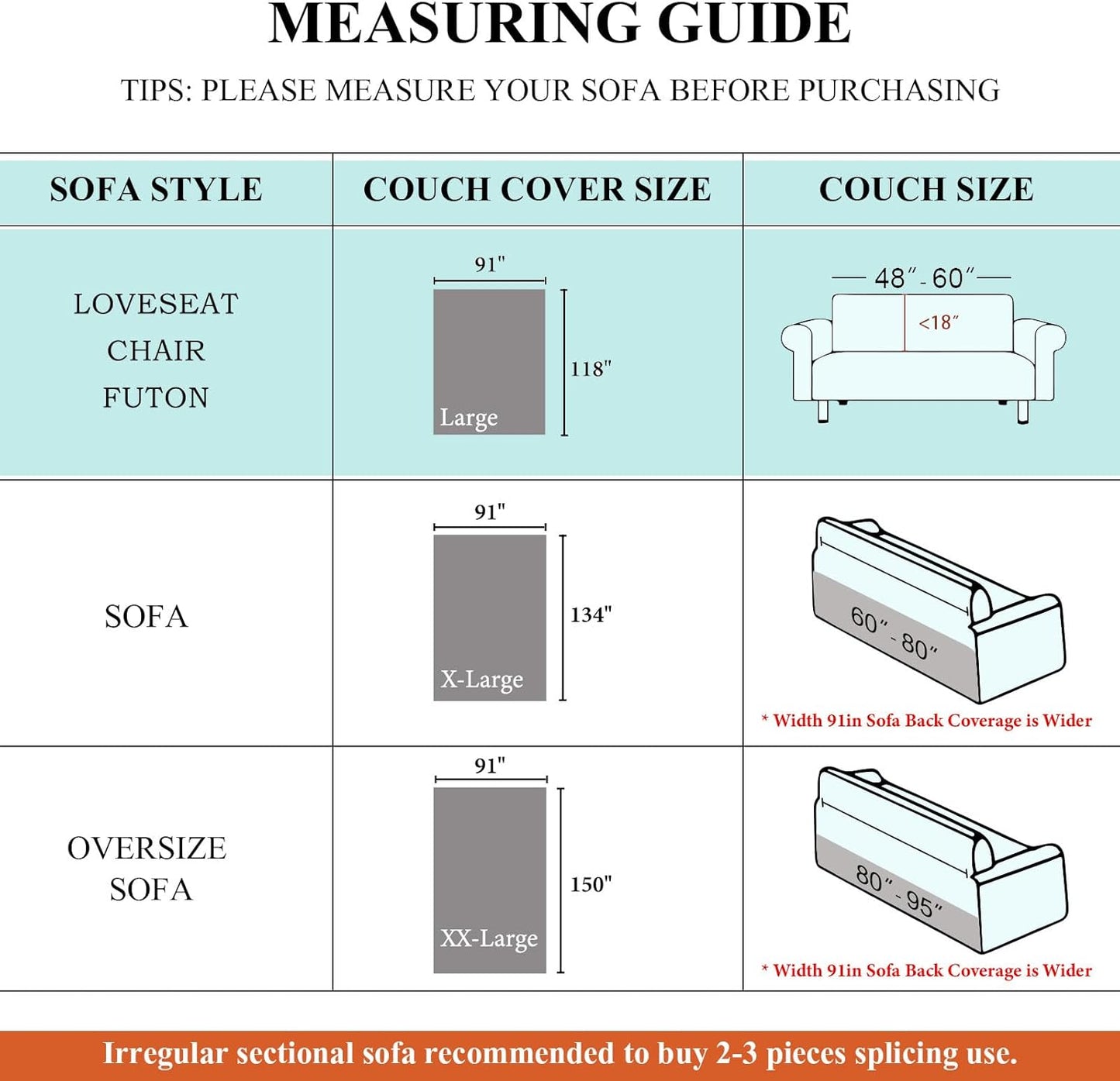 STACYPIK Soft Silver Gray Sofa Cover, Herringbone Couch Cover for Sectional, Pet Friendly Couch Protector for 3 Cushion Couch, Washable Chenille Sofa Covers for L-Shaped, Multi-Use Blankets-91X118IN