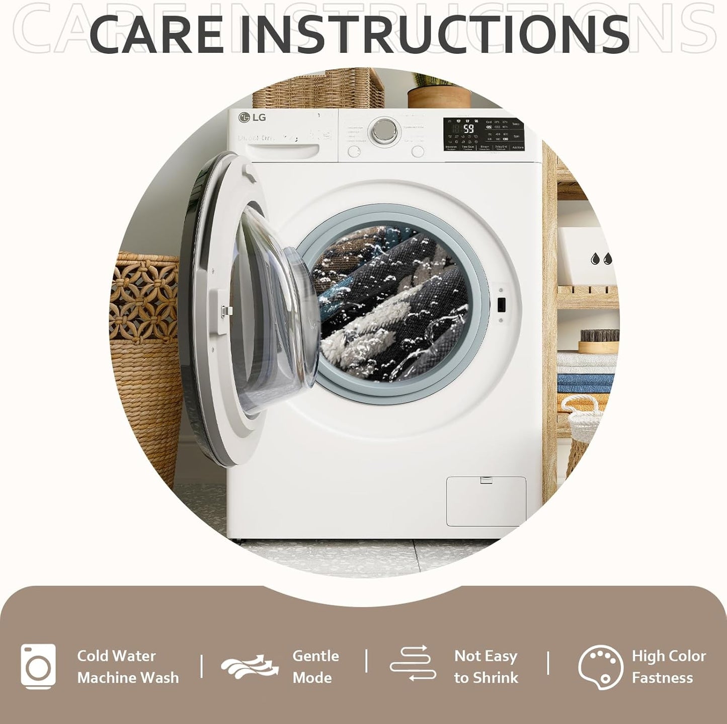 STACYPIK Boho Jacquard Leaves Sofa Cover, Blue Geometric Couch Cover for Dog, Washable Furniture Protector for 3 Cushion Couch, Non Slip Sectional Cover for Loveseat, L Shape Sofa Slipcovers-71X150IN