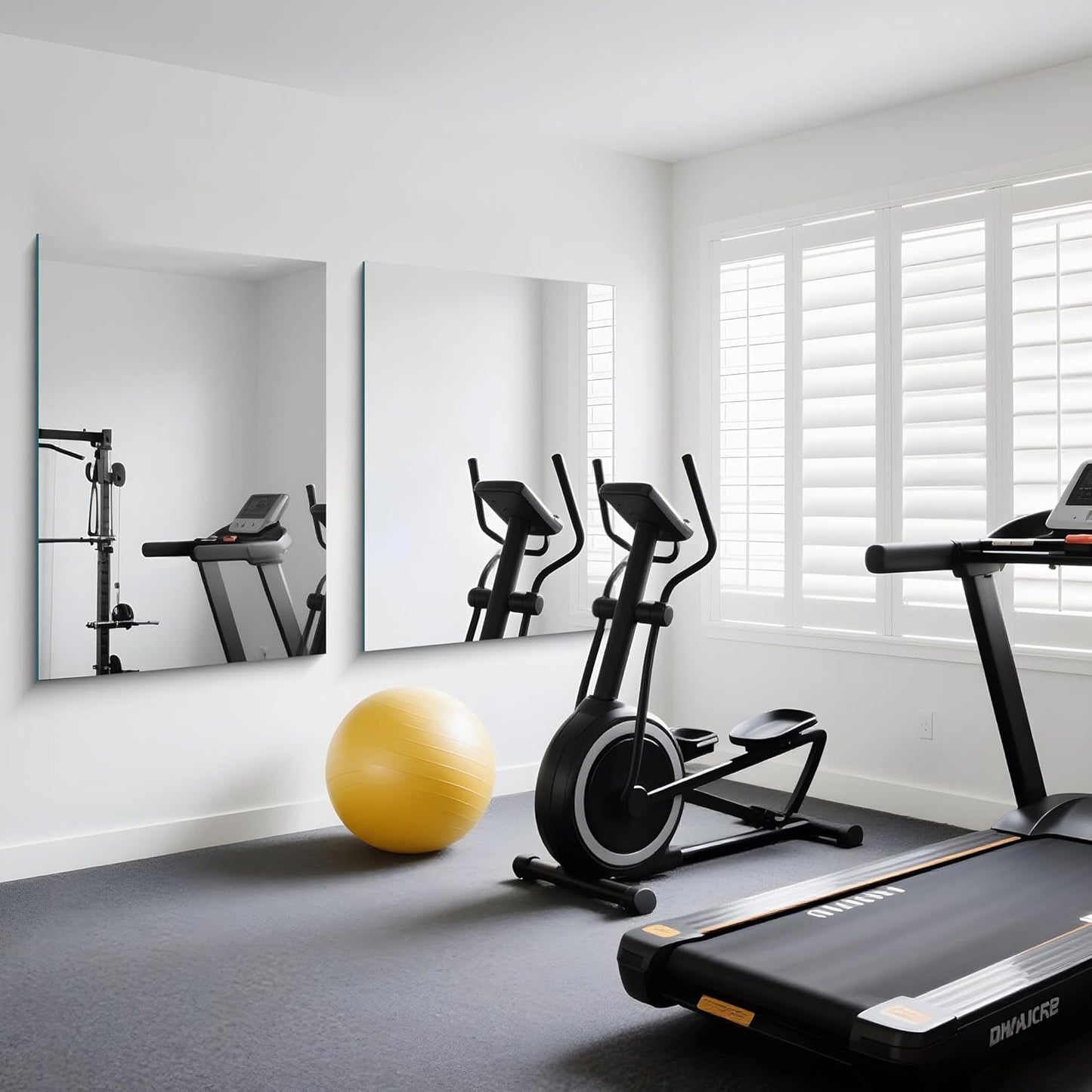 36x48 Inch Frameless Mirror, Frameless Bathroom Mirror for Over Sink, Large Rectangle Mirror for Wall, Upgraded Shatterproof Wall Mount Vanity Mirror for Bedroom, Living Room, Entryway