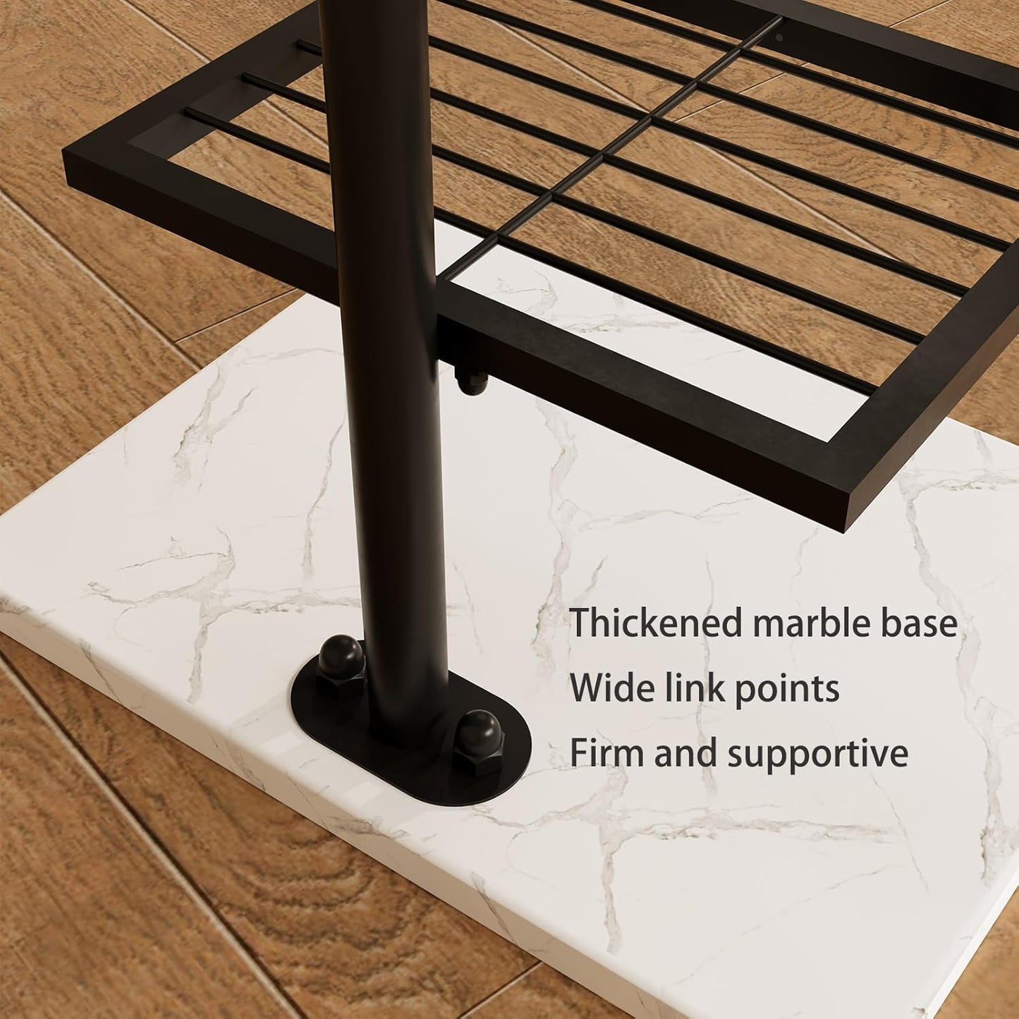 Vertical Bookshelf,Metal Spine Book Tower,Small Bookshelf for Small Spaces,Floor-Mounted Invisible Shelves with Marble Base for Living Room Bedroom Office