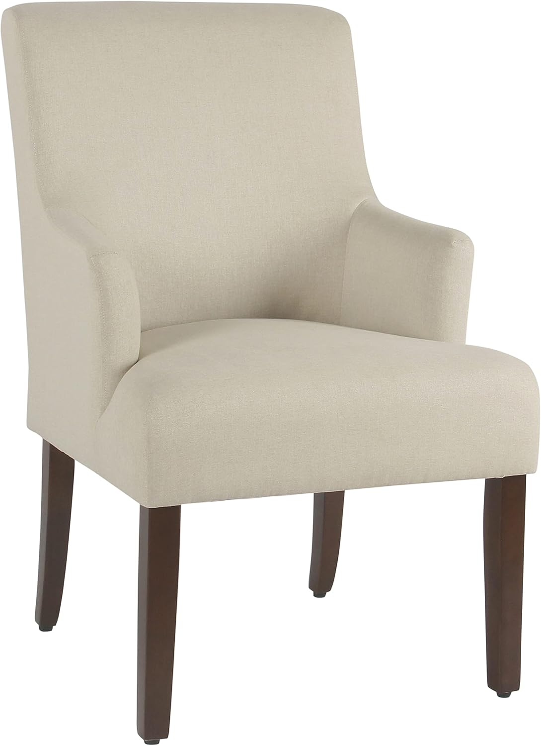 HomePop Home Decor | Upholstered Anywhere Dining Chair | Accent Chairs for Living Room & Bedroom | Decorative Home Furniture (Cream)