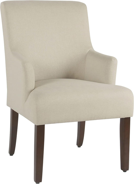 HomePop Home Decor | Upholstered Anywhere Dining Chair | Accent Chairs for Living Room & Bedroom | Decorative Home Furniture (Cream)