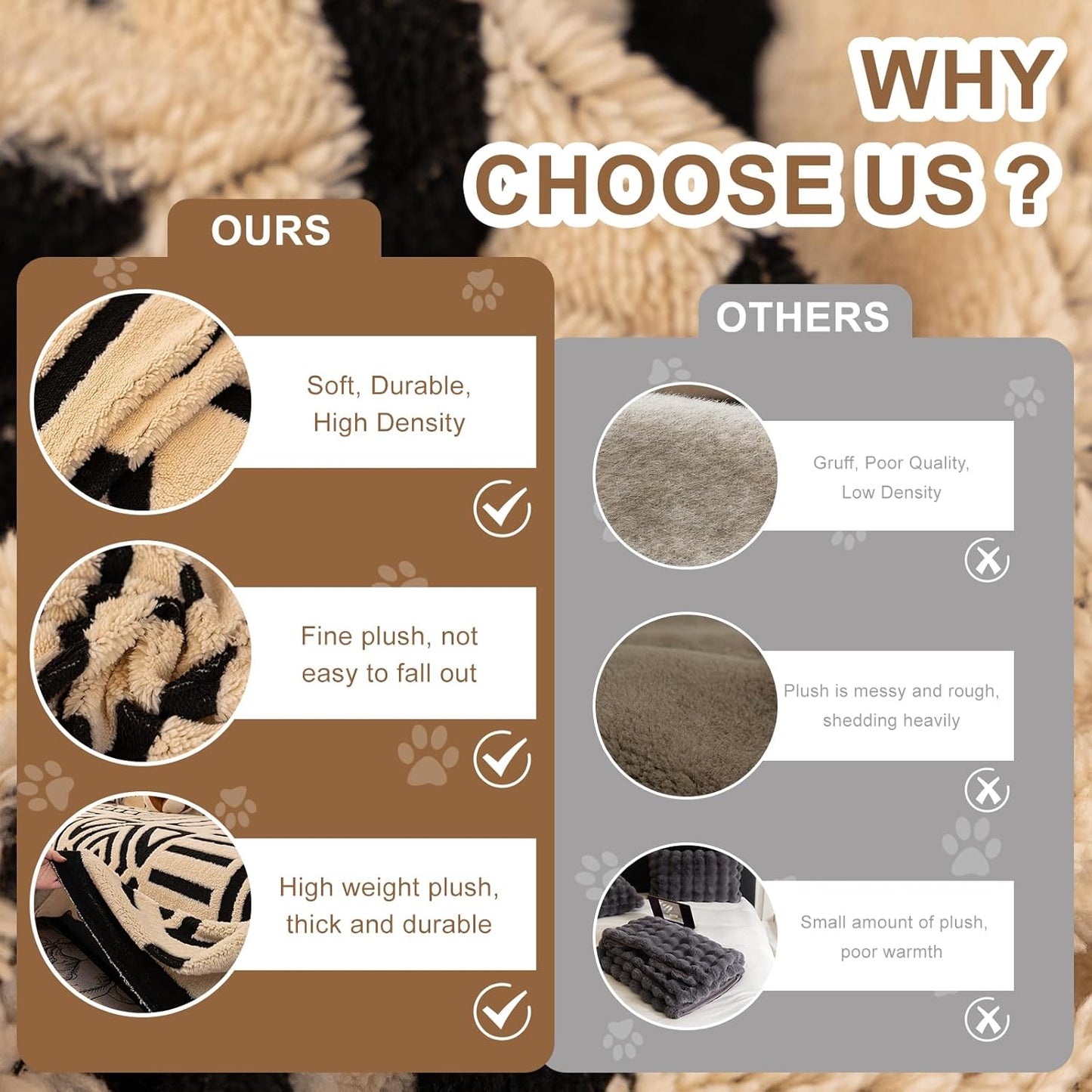 HANDONTIME Boho Sofa Covers for Dogs Black and White Couch Sofa Covers for 3 Cushion Couches Sofa Beige Shu Velveteen Couch Covers for Sectional l Shaped Short Plush Furniture Covers 71" X134"