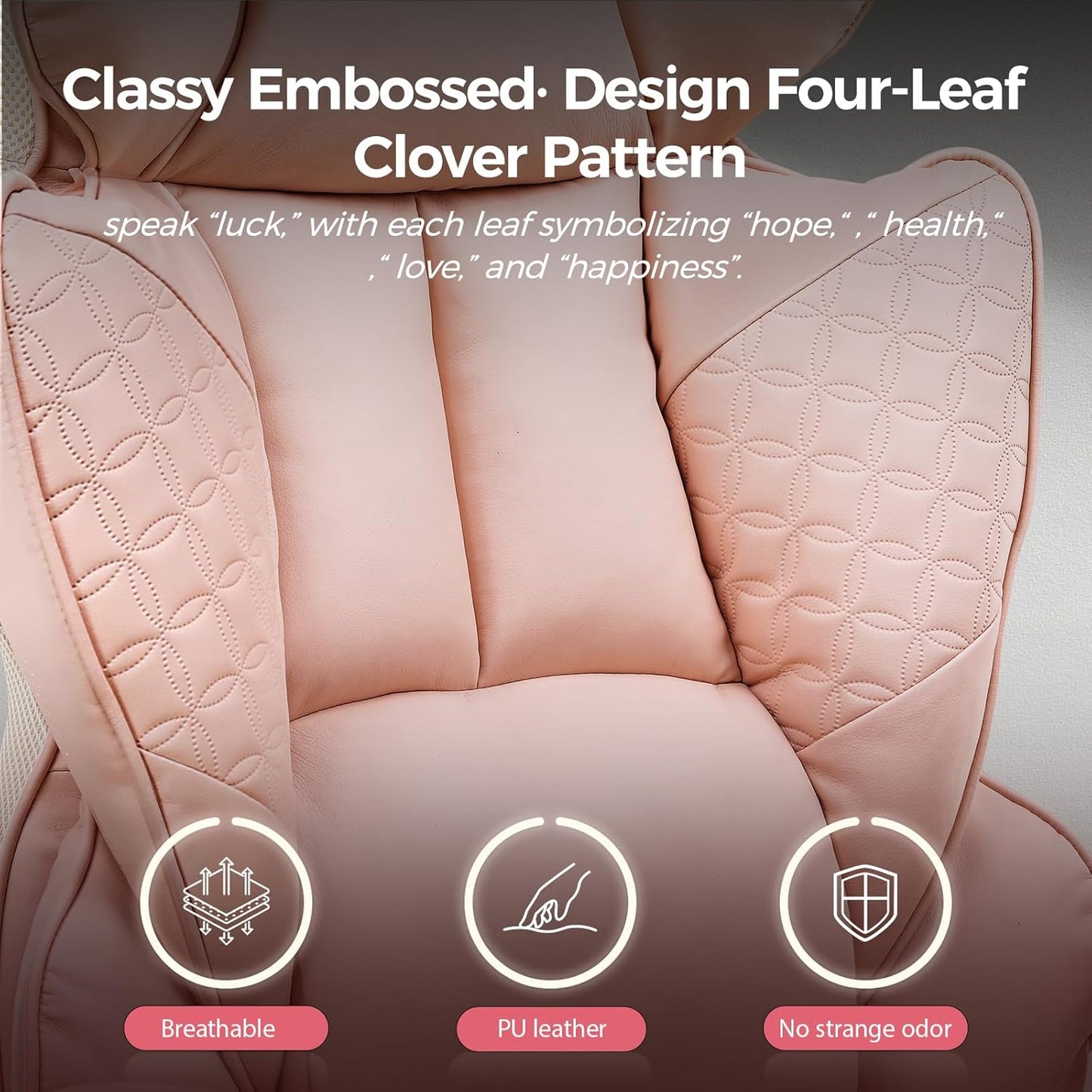 GTRACING Big and Tall Gaming Chair 400lbs Heavy Duty Office Chair with Foot Rest & Ergonomic Pocket Spring Lumbar Support, High Back 3D Saddle Shaped Cushion for Back Pain Relief, Pink