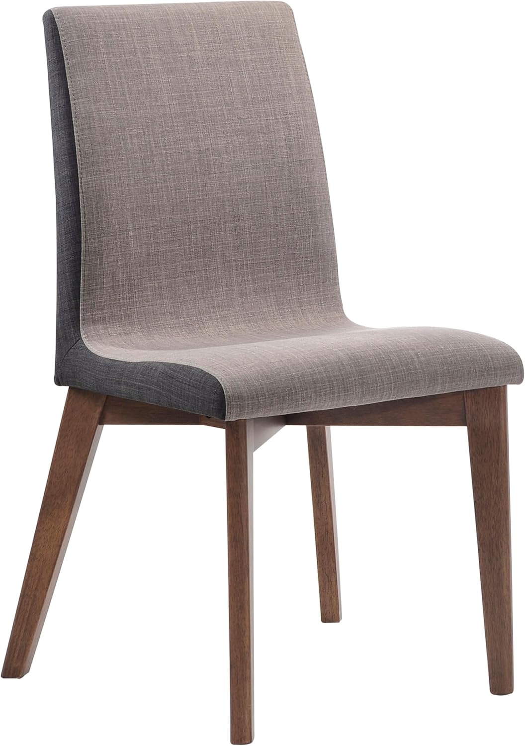 Coaster Home Furnishings - Redbridge - Wood & Fabric - Set of 2 Upholstered Armless Dining Chairs with Soft Cushioned Seating - Home Kitchen & Dining Room - Walnut - 106592