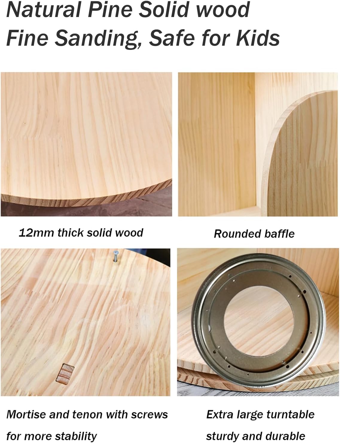 Rotating Bookshelf, 360 Display 5 Tier Floor Standing Bookcase Storage Rack for Kids&Adult, Wood Narrow Book Shelf Organizer for Bedroom, Living Room, Study Room(63 * 17.32 * 17.32inch)