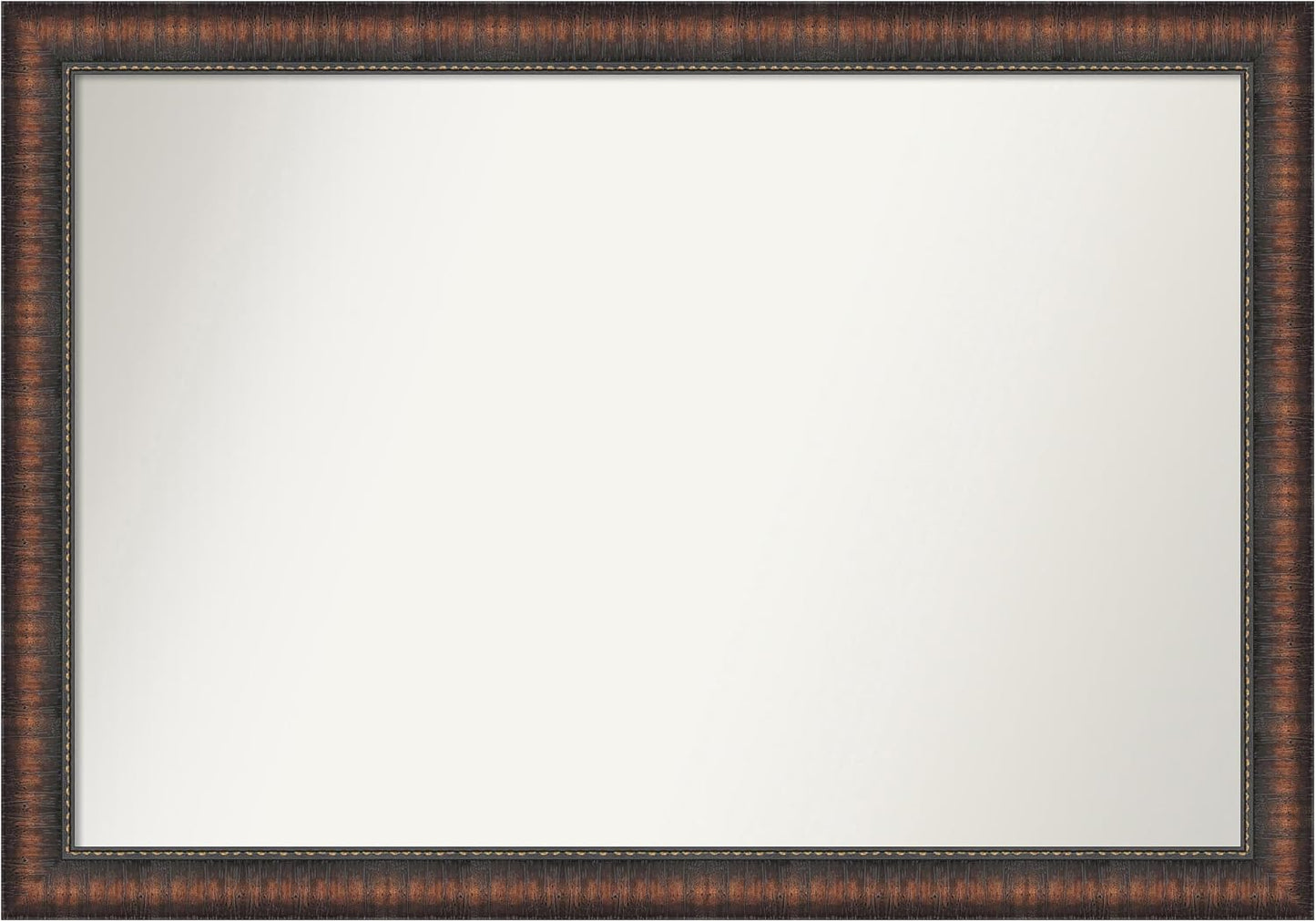 Amanti Art White Bathroom Mirror for Over Sink, 27x39 Cabinet White Narrow Rectangle Vanity Mirror, Large Modern Frame, Hangs Horizonally and Vertically, Bathroom Wall Decor, Non-Beveled Edge