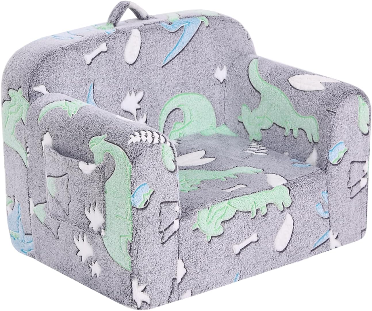 Toddler Chair – Plush Kids Sofa, Comfy Convertible Lounger for Boys & Girls, Bedroom & Reading Chair