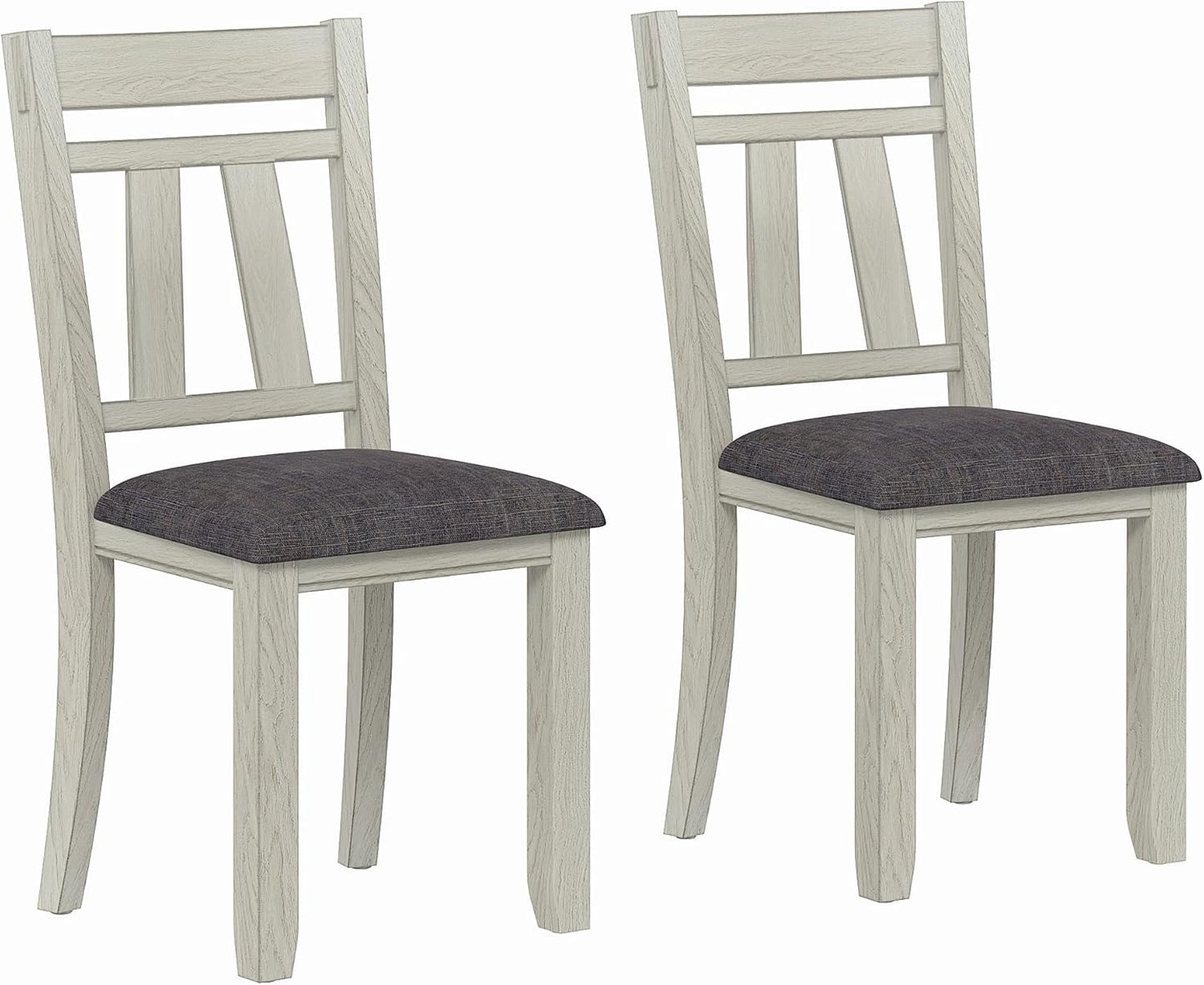 Solid Wood Dining Table, Part of Dining Table Set- Mix and Match Table, Chair, and Bench Sold Separately for Dining Room, Kitchen, Grey