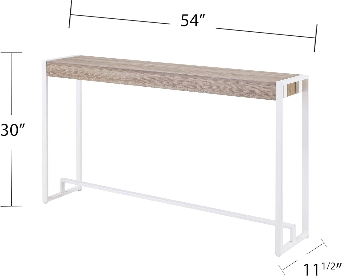 Holly & Martin Macen Console Tables Online - Mocha Gray with White Tables