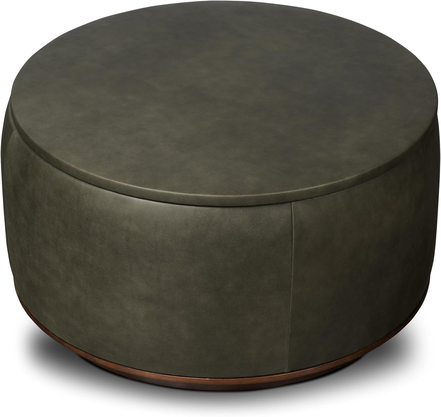 POLY & BARK Herve Storage Ottoman in Olivine Green