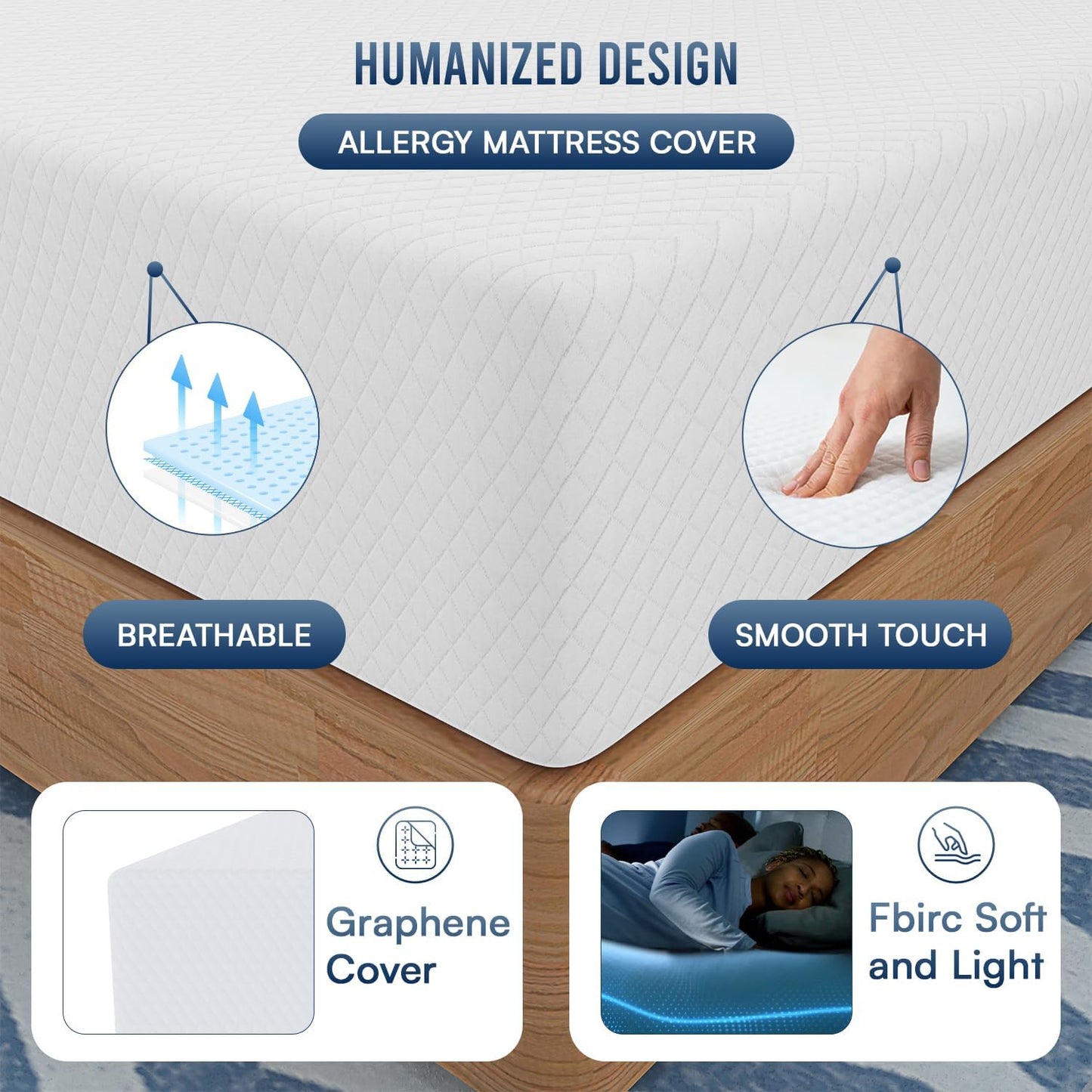 FDW | 12 Inch King Mattress | Medium Firm | Gel Memory Foam Mattress | White | Bed in a Box, CertiPUR-US Certified | Pressure Relief, Cooling Ventilated Foam | Washable Removable Cover