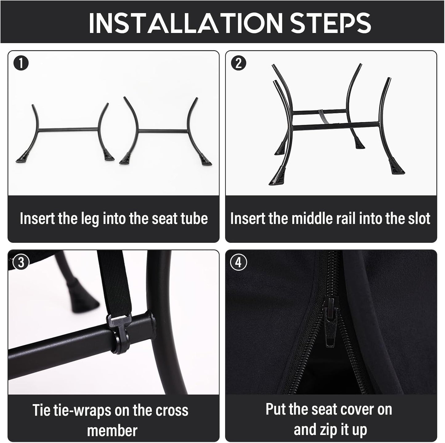 Lazy Chair with Ottoman, Modern Accent Chair Contemporary Lounge Leisure Sofa Chair with Armrests, Reading Chair and Folding Footstool Set for Living Room, Bedroom, Office, Velvet Black