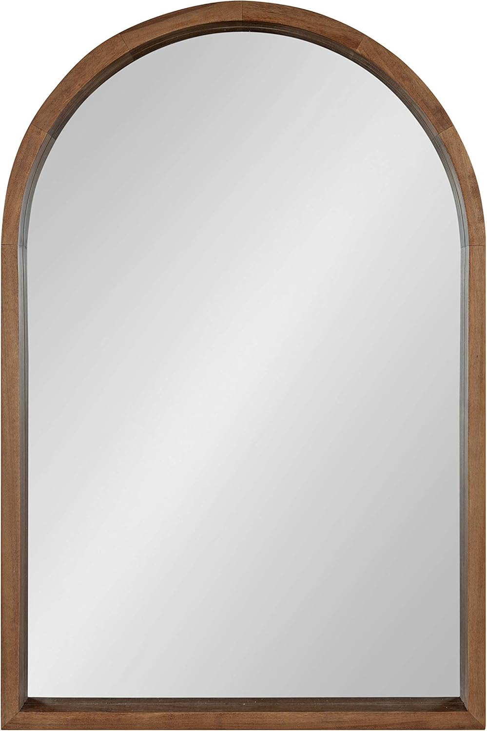 Kate and Laurel Hutton Rustic Arch Mirror, 20 x 30, Natural Rustic, Farmhouse Accent Mirror for Wall