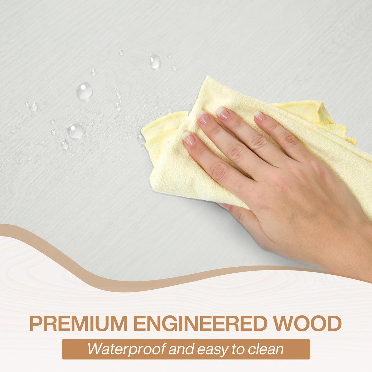 Tribesigns Farmhouse Dining Table for 6 People, 70.8-Inch Rectangular Wood Dining Table, Rustic Kitchen Table with Heavy Duty Metal Legs for Dining Room