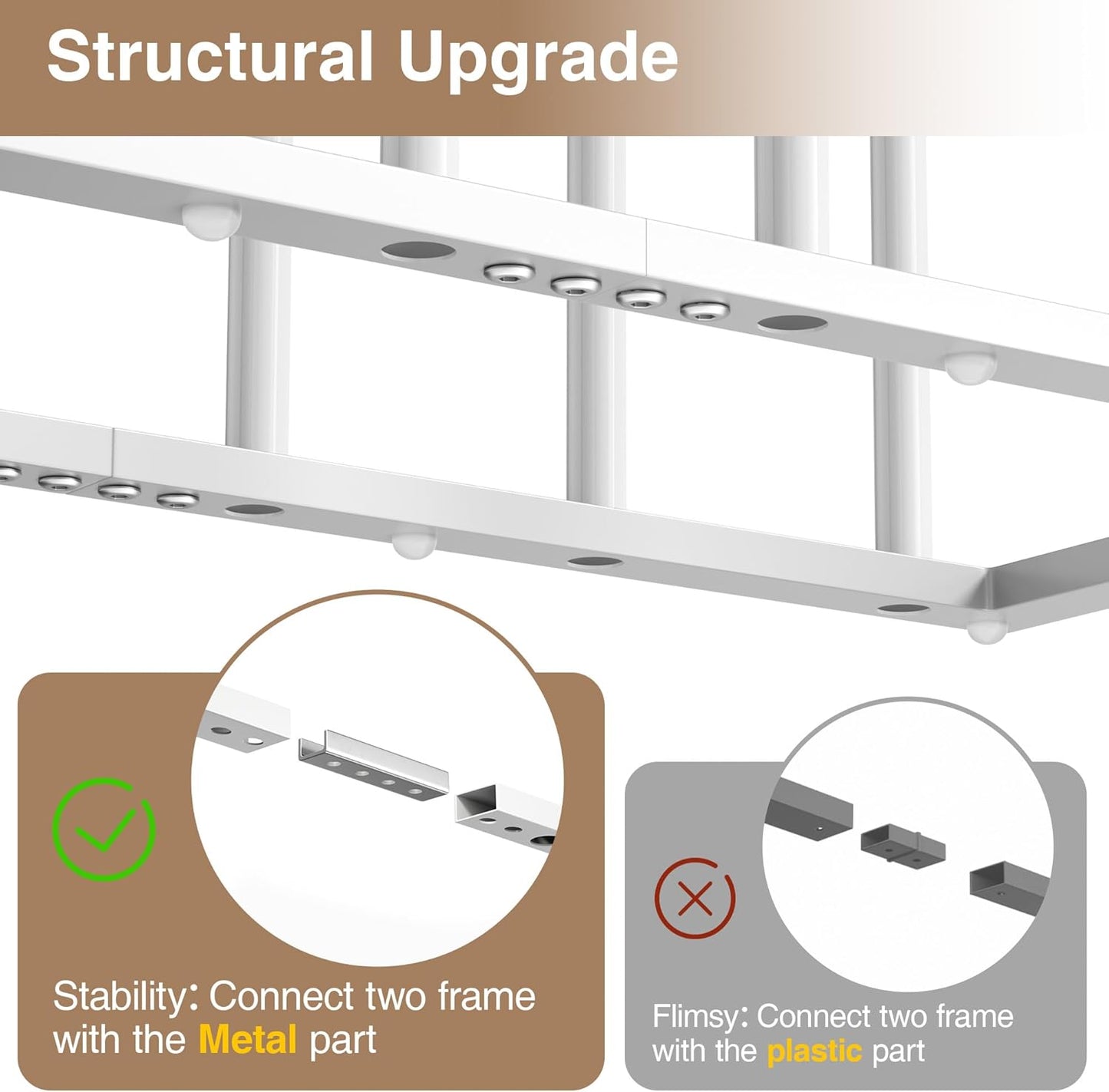 pickpiff Free Standing Shoe Racks - White Metal Boot Rack Organizer Tall Boots for Dorm Room, Closet, Entryway, Bedroom, Patio Outdoor, Hallway, White, Shoe Storage Fit for 8 Pairs