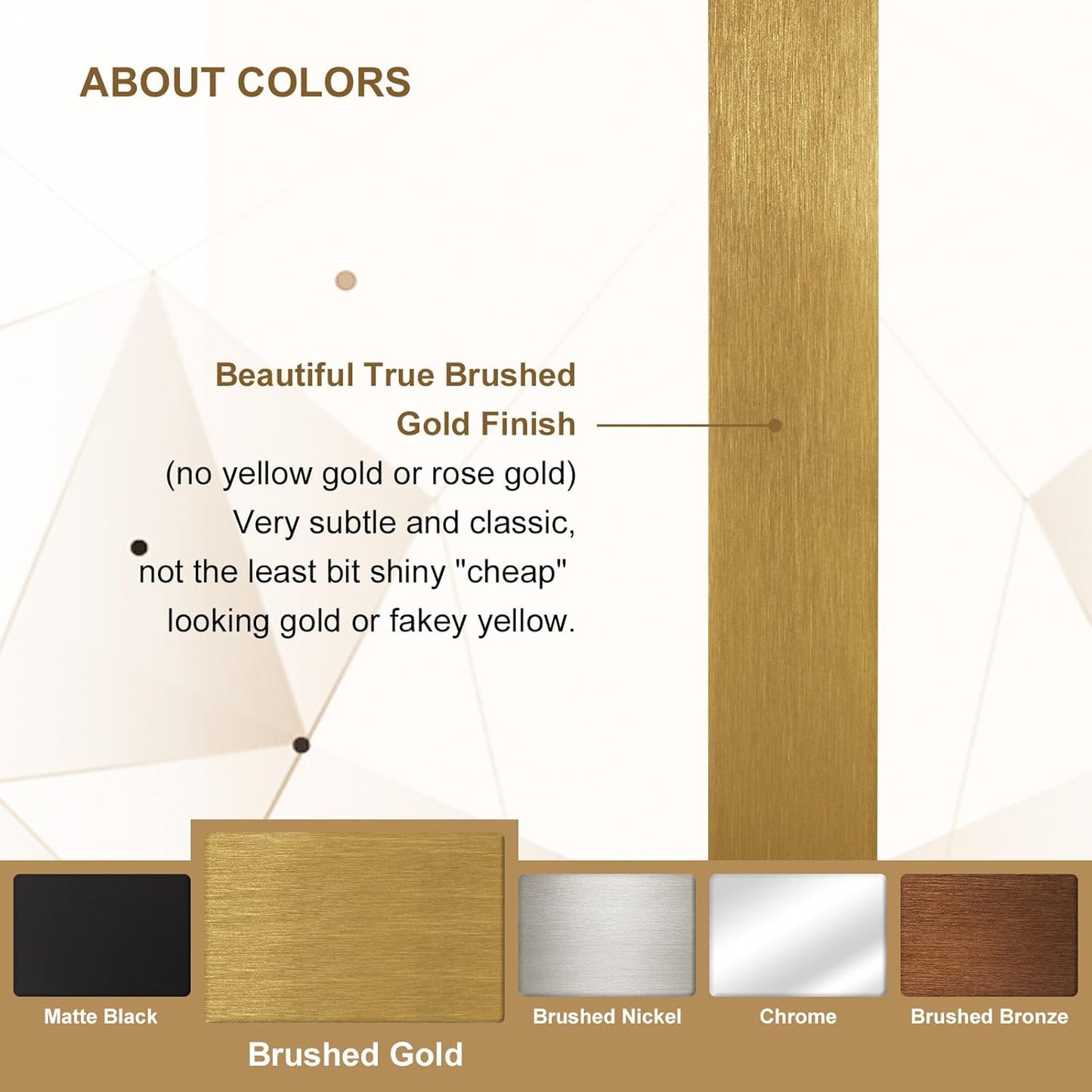 ANDY STAR Square Wall Mirror for Bathroom, 24”x24” Brushed Gold Bathroom Mirror, Rounded Corner Metal Mirror in Premium Stainless Steel Frame Hangs Horizontal Or Vertical（No Rose Gold）