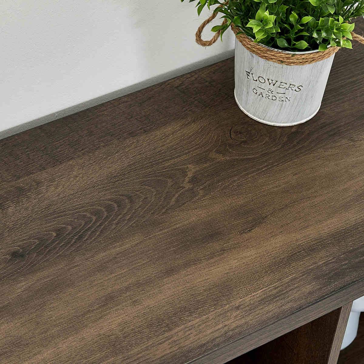 FATORRI Rustic 6 Cube Storage Organizer with Shelf, Wood and Metal Cubby Bookcase, Industrial Horizontal Bookshelf for Living Room, Home Office (Walnut Brown, 47 Inch)