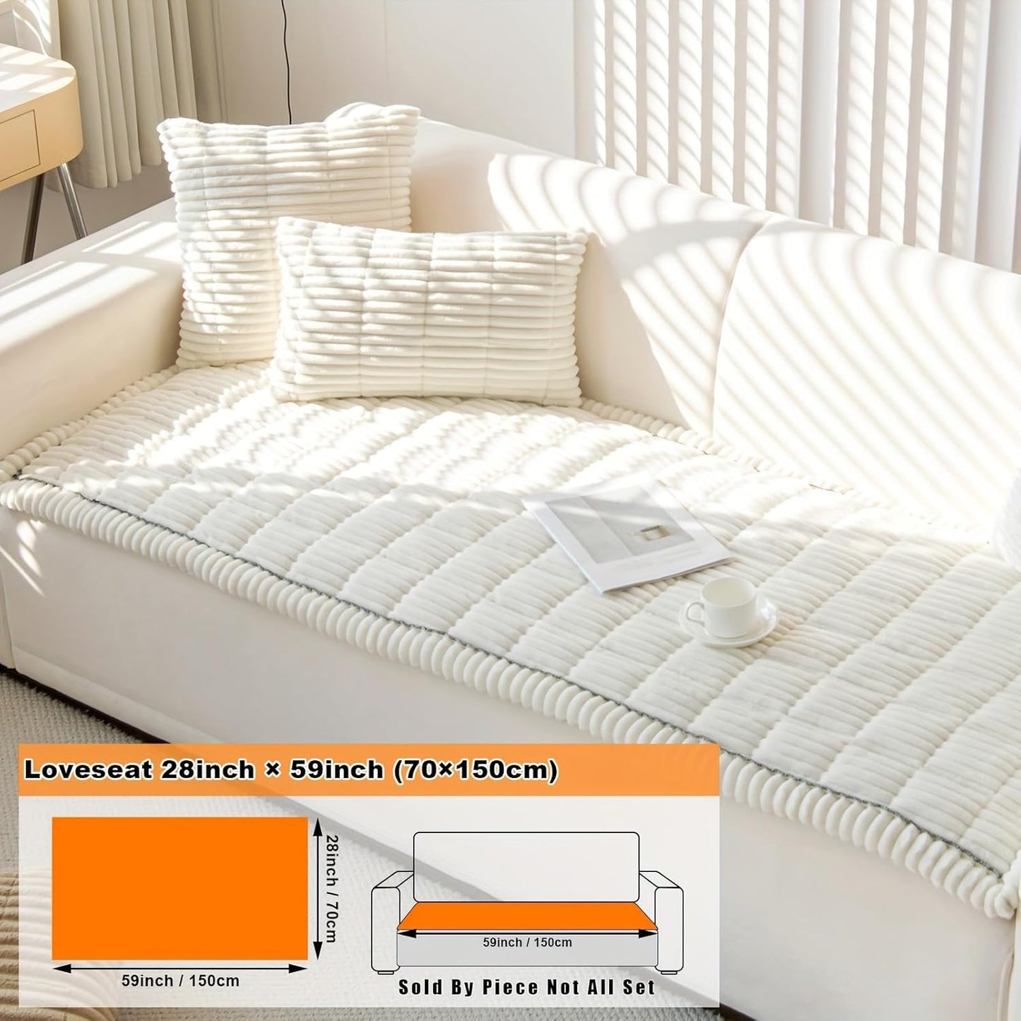 ZQFFB Pet Couch Cover Dogs Washable Non-Slip Couch Protector Pet Friendly Dog Mat for Couches and Sofas