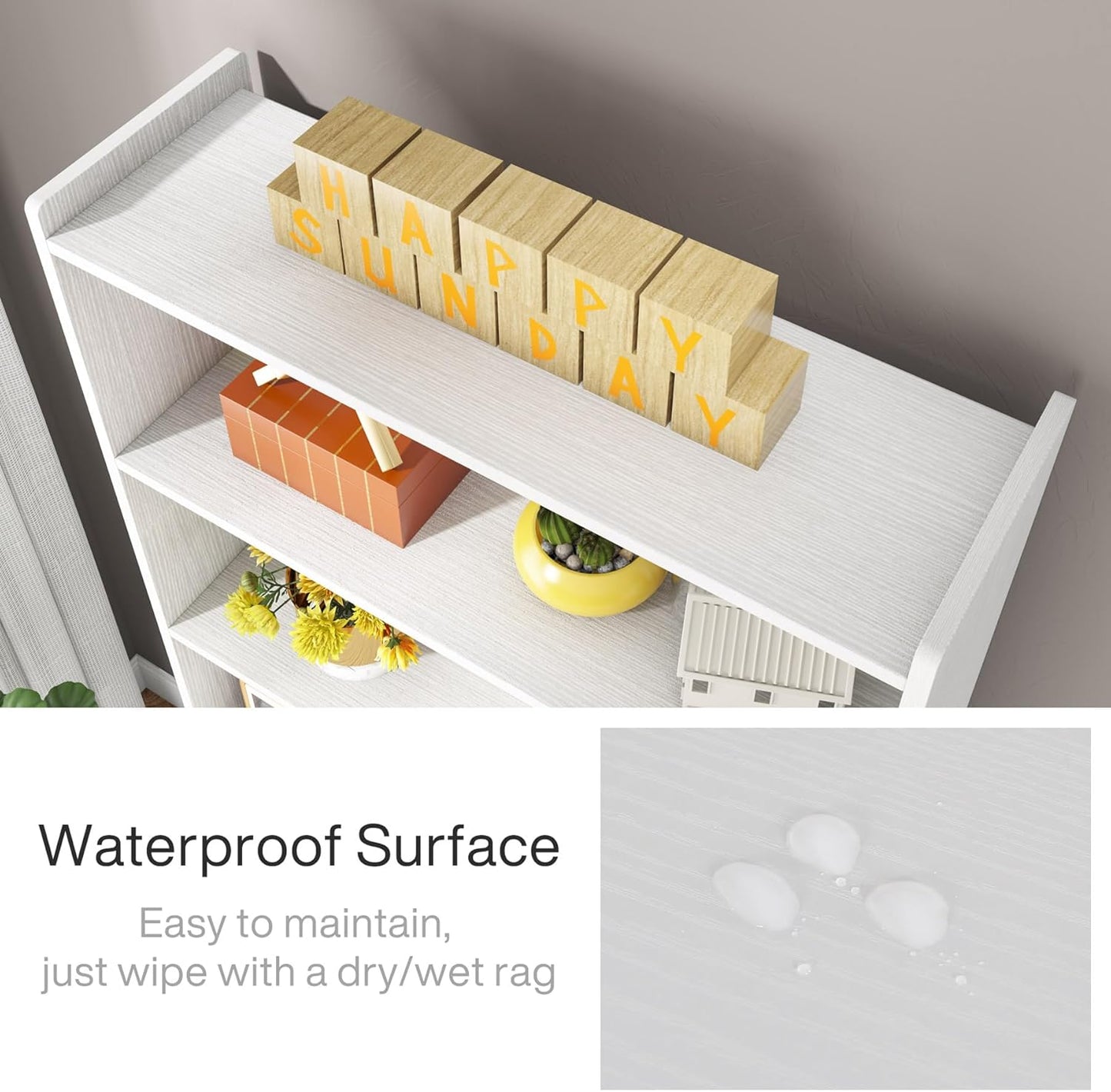 Tribesigns 78-inch Tall Bookcase, Modern 7-Tier White Library Bookshelf with Storage Shelves, Large Open Bookcases Display Shelving Unit for Bedroom Living Room Office