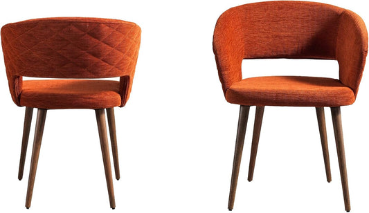 Ottomanson Dining Chair, Set of 2, Palermos Orange