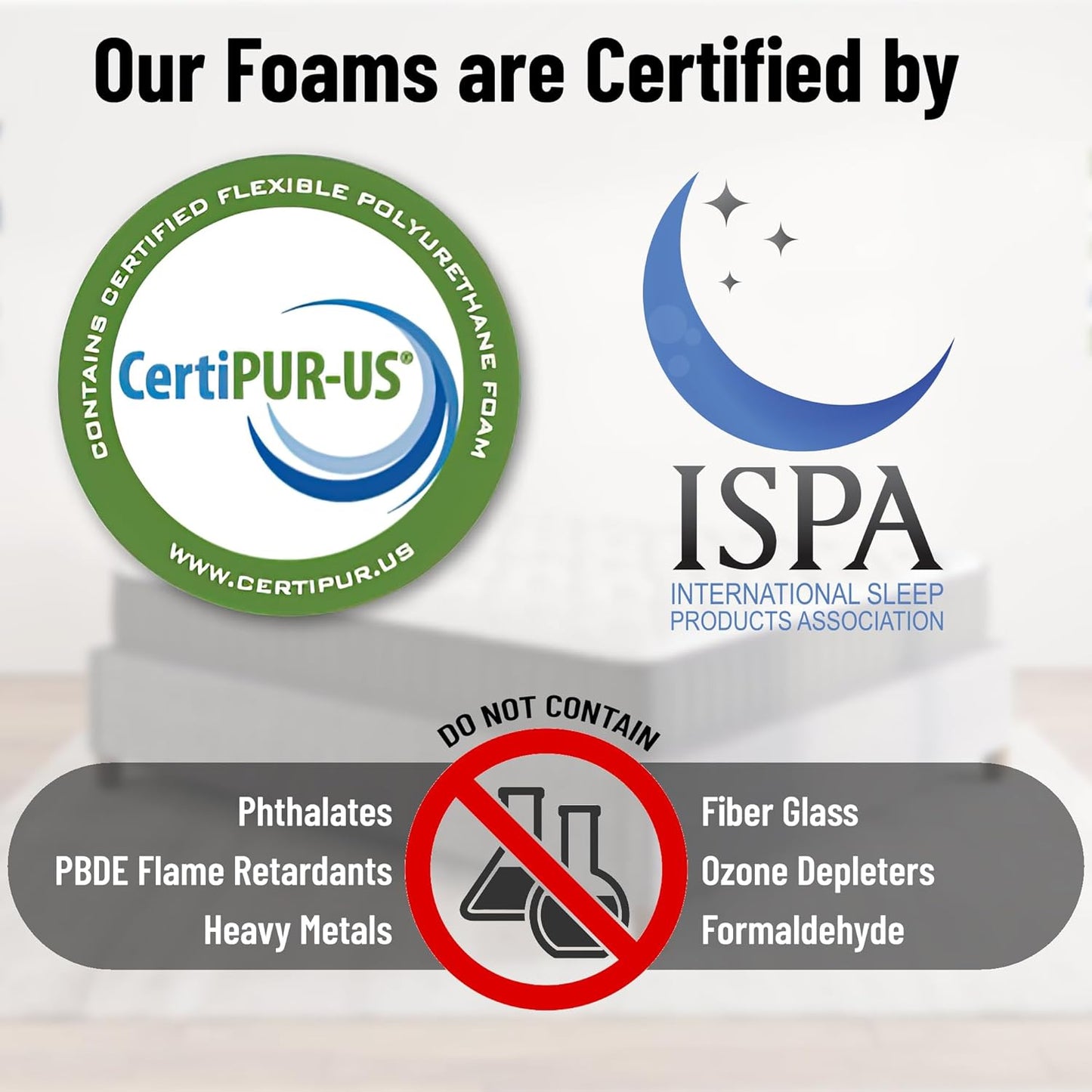 Ottomanson Twin XL 9" Hybrid Mattress - Rock Hard Feel - Made in USA - Individually Pocketed Coils & CertiPUR-US Foam - Fiberglass-Free - Bed in a Box