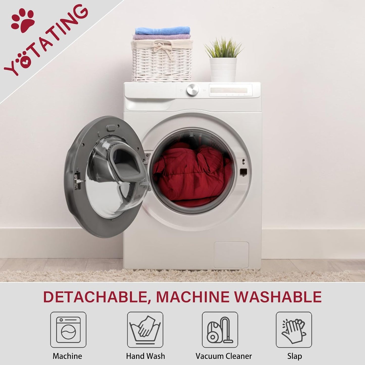 Lazy Chair with Ottoman, Comfy Reading Lounge Chair with Footstool & Throw Pillow Modern with Armrests & Side Pocket for Living Room, Bedroom, Dorm Room, Burgundy