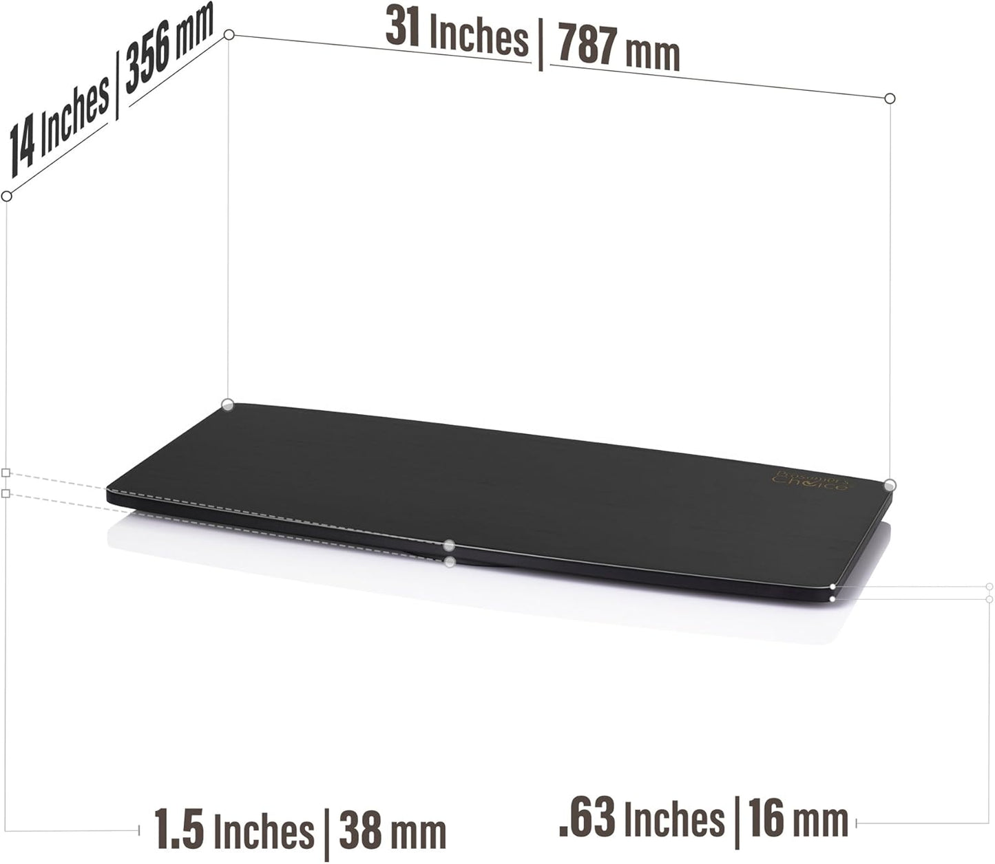 Prosumer's Choice 31-Inch Wooden TV Swivel Stand for LED/LCD TVs and Monitors - 360° Rotation with Steel Ball Bearings - Stable TV Swivel Base for Easy Viewing Adjustment - Black Finish