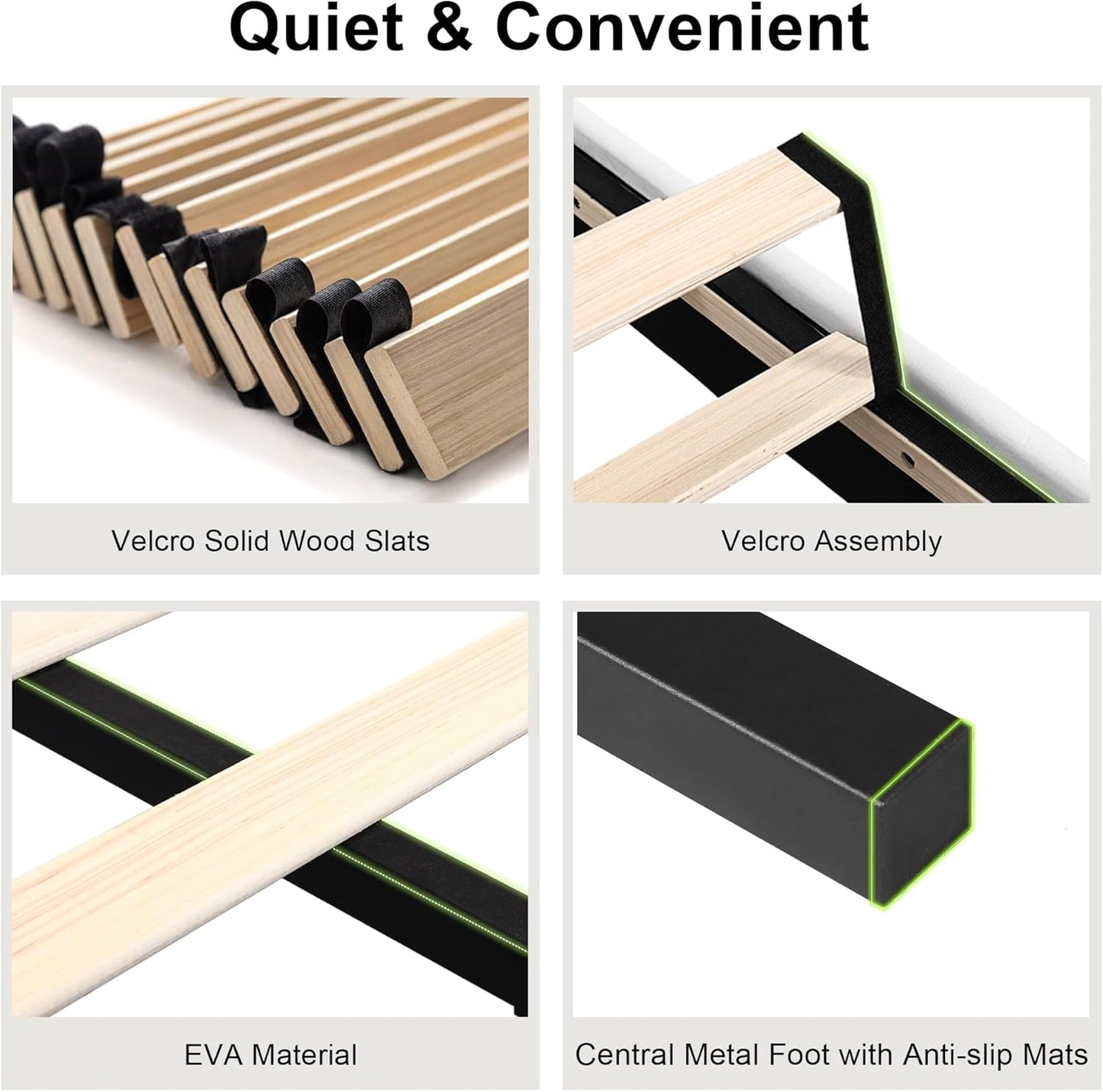 Feonase Velvet Full Size Platform Bed Frame with Button Tufted Headboard, Upholstered Bed with Wooden Slats Support, No Box Spring Needed, Easy Assembly, Noise-Free, White